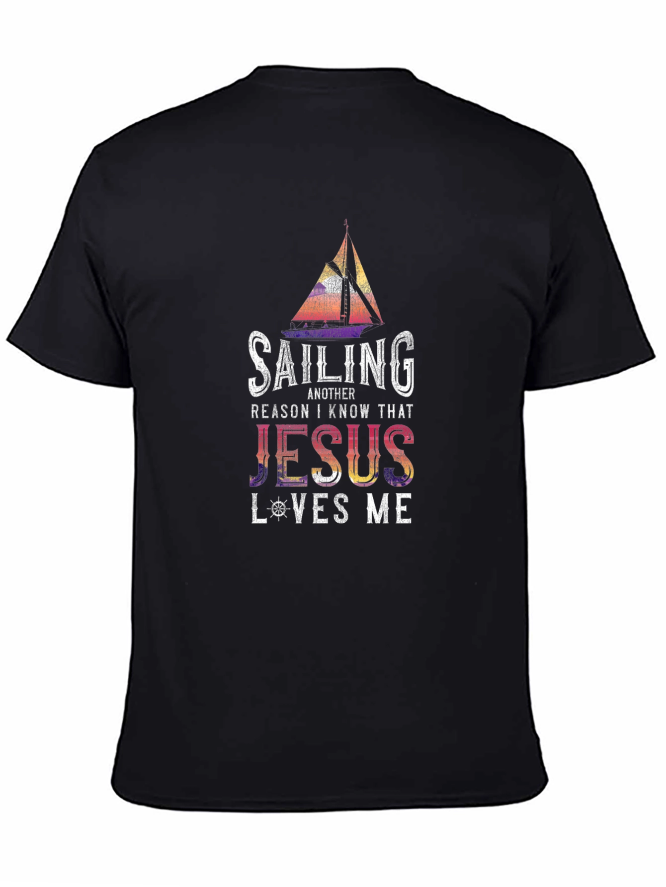 Sailing Jesus Loves Me Graphic Tee