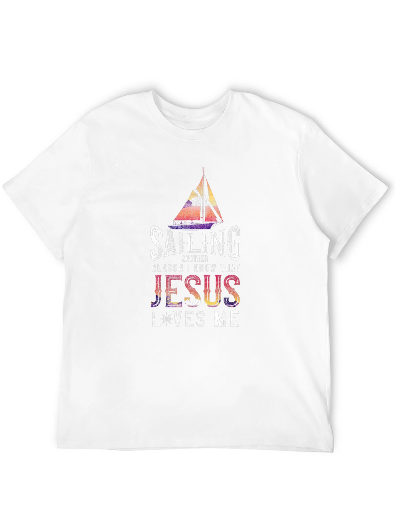 Sailing Jesus Loves Me Graphic Tee