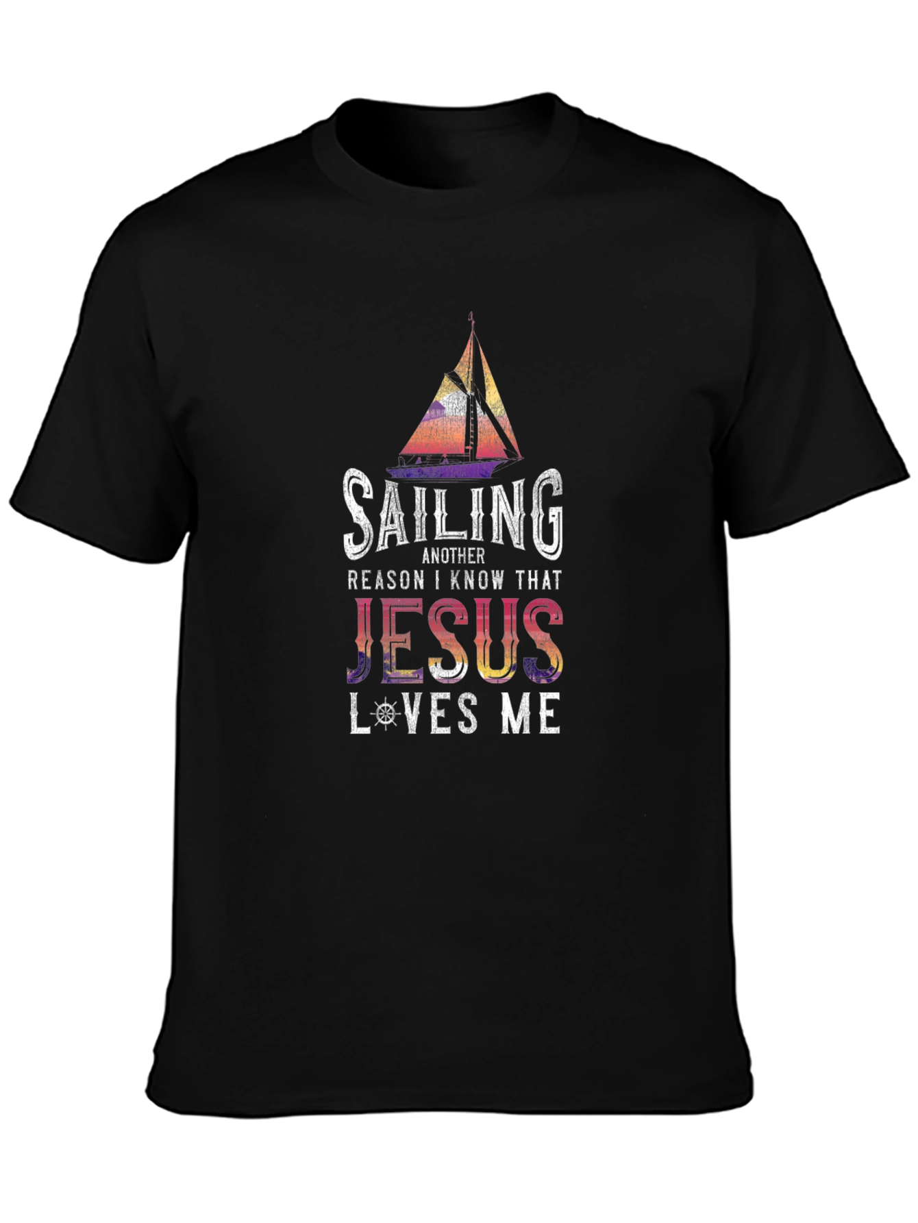 Sailing Jesus Loves Me Graphic Tee