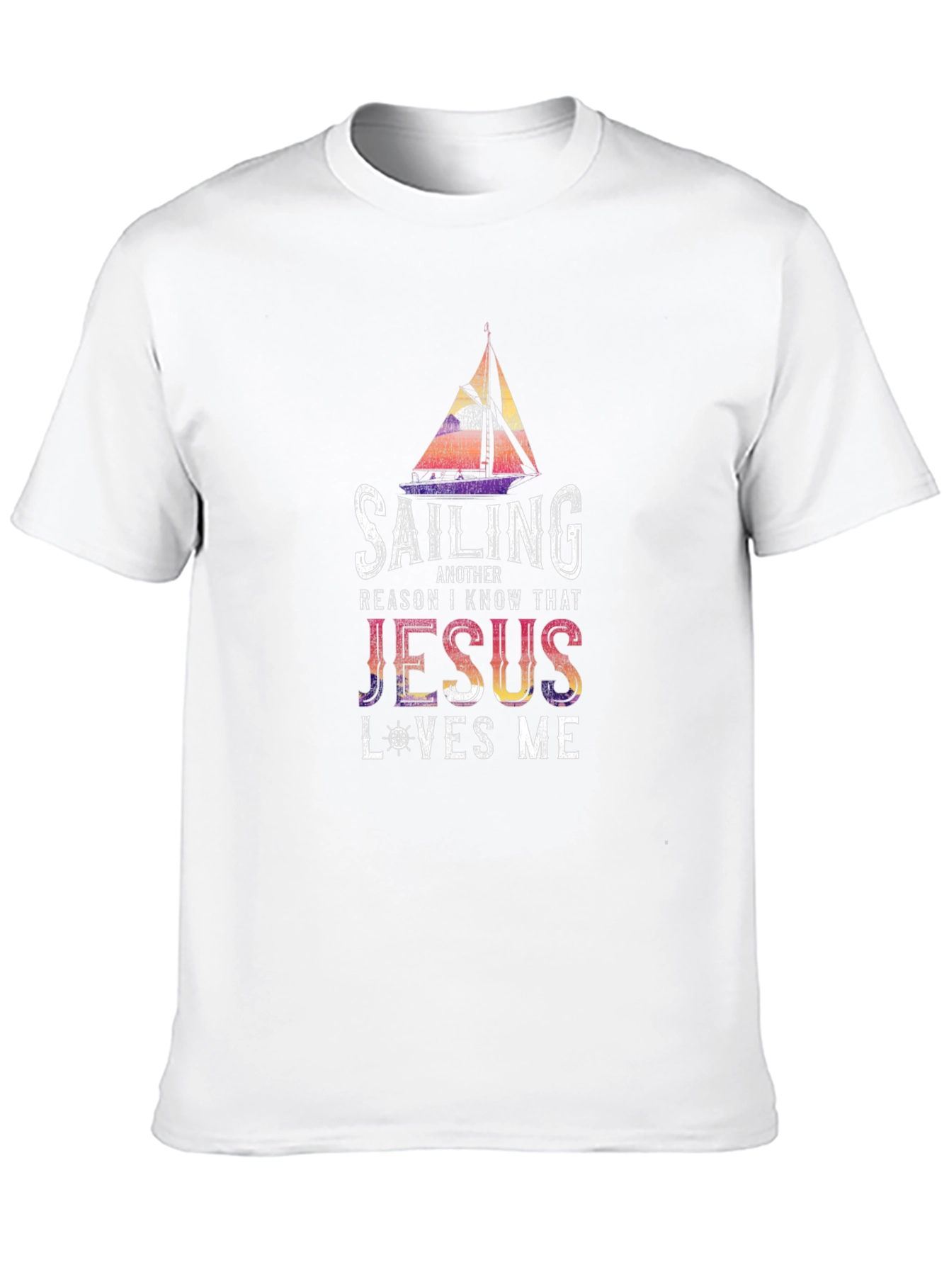 Sailing Jesus Loves Me Graphic Tee