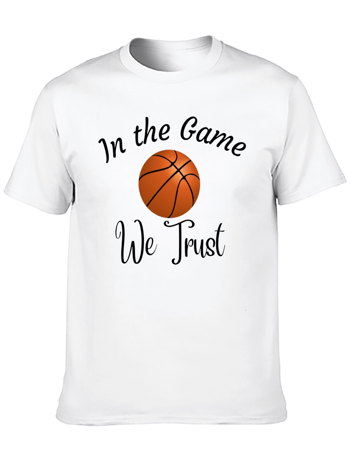In the Game We Trust Basketball Graphic T-Shirt