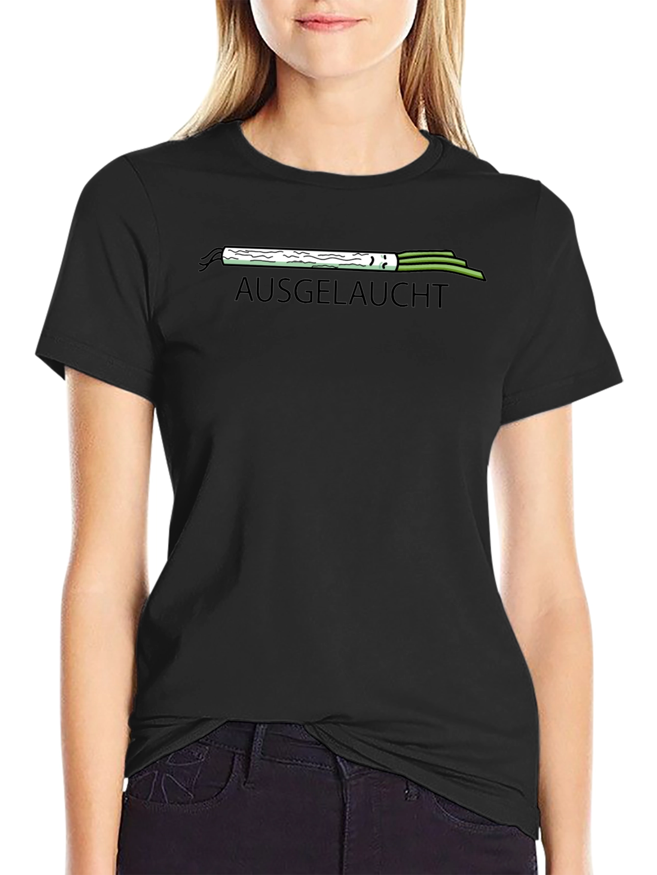Ausgelaucht Leek T-Shirt - Funny German Graphic Tee