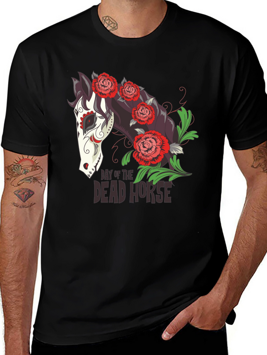 Day of the Dead Horse T-Shirt - Unique Graphic Tee