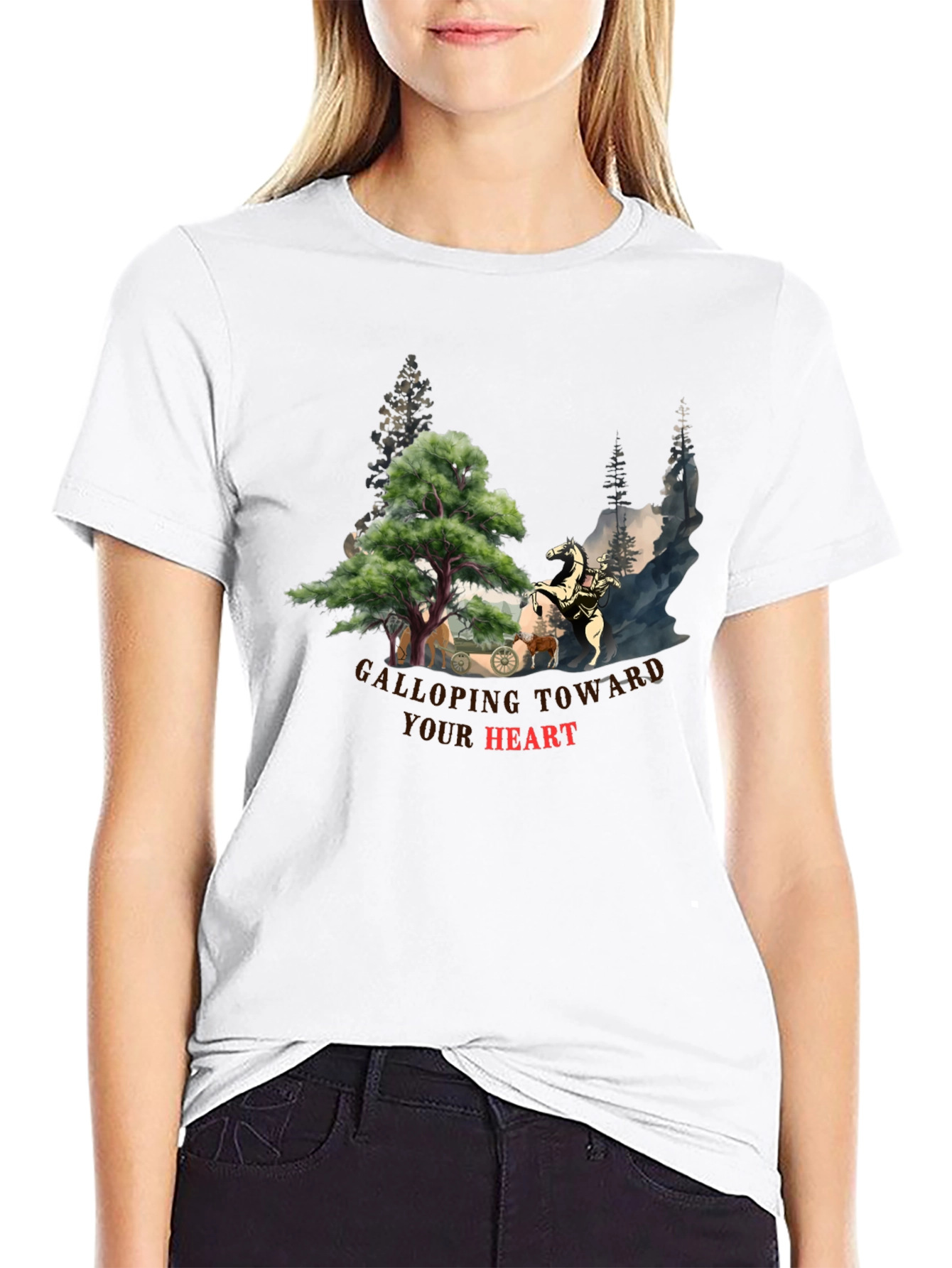 Galloping Toward Your Heart Graphic Tee