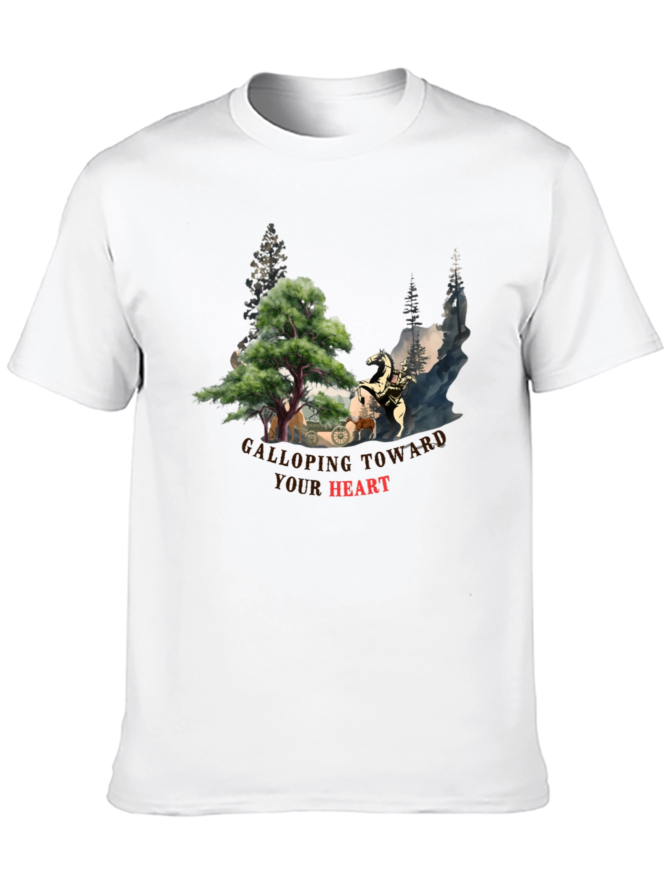 Galloping Toward Your Heart Graphic Tee