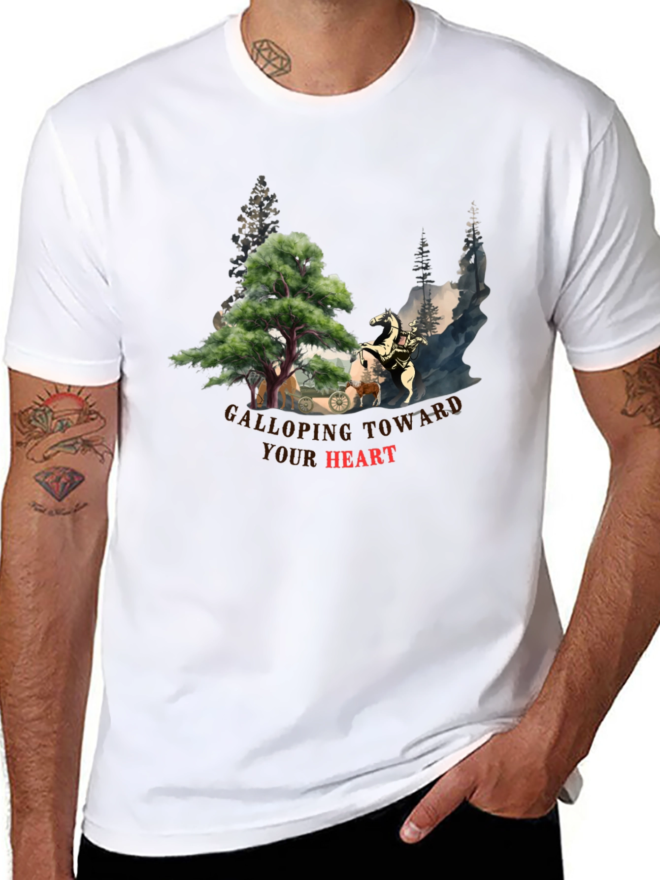 Galloping Toward Your Heart Graphic Tee