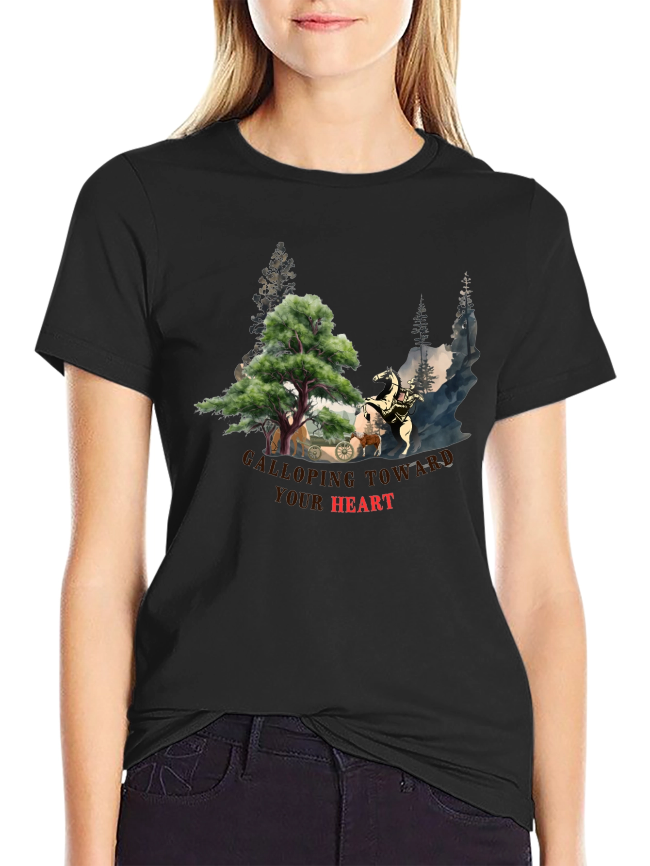 Galloping Toward Your Heart Graphic Tee