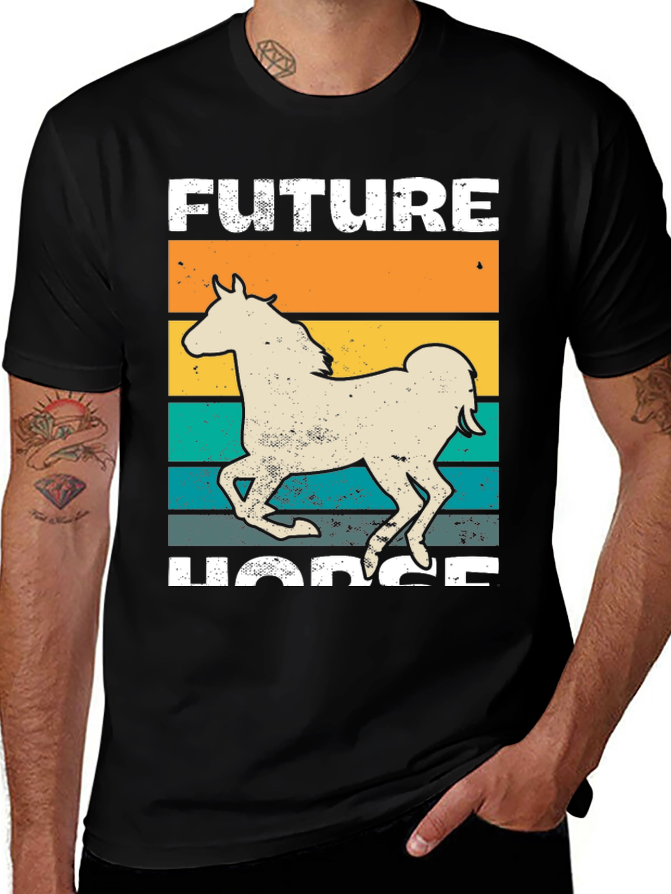 Future Horse Graphic T-Shirt