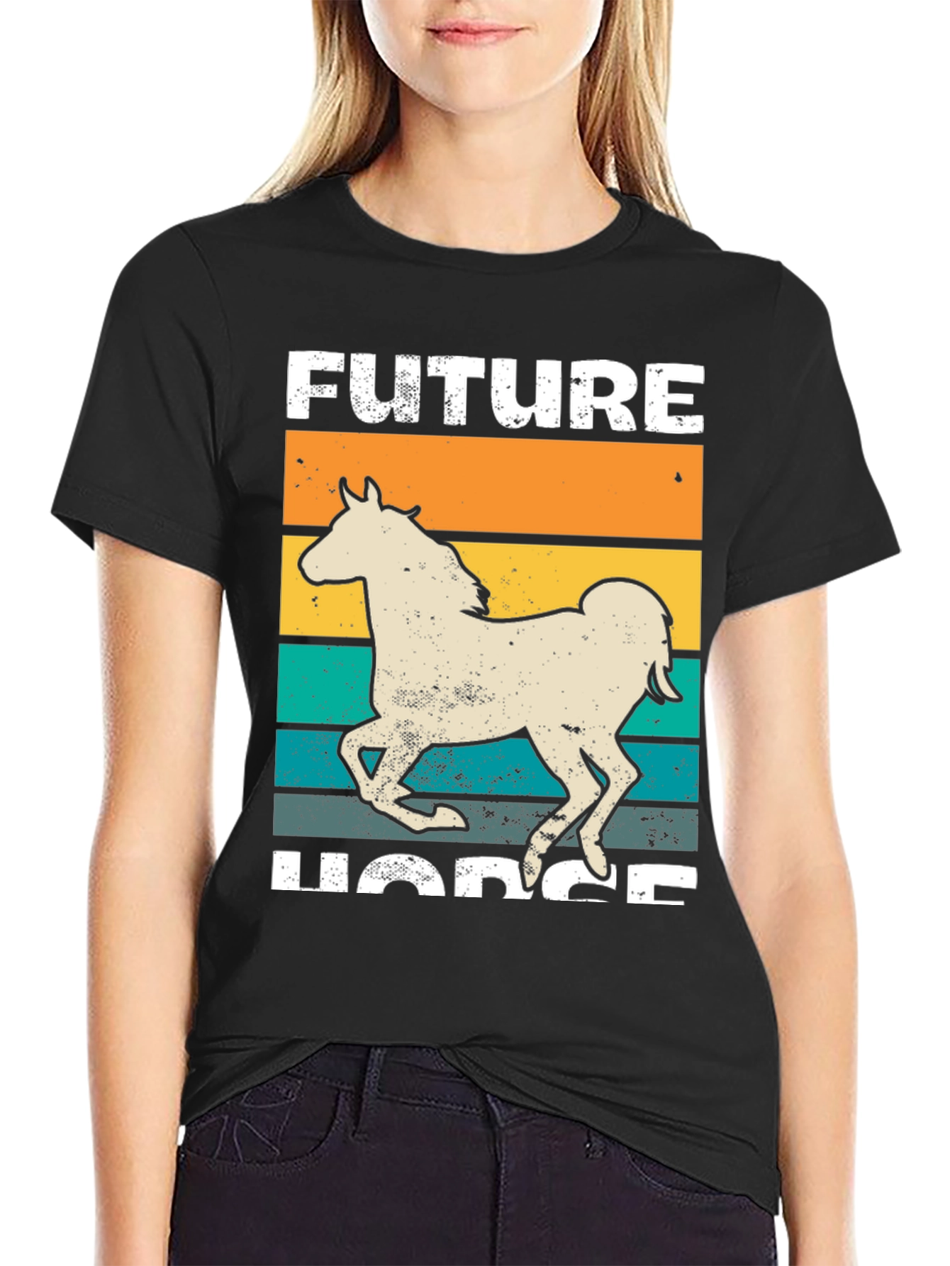 Future Horse Graphic T-Shirt