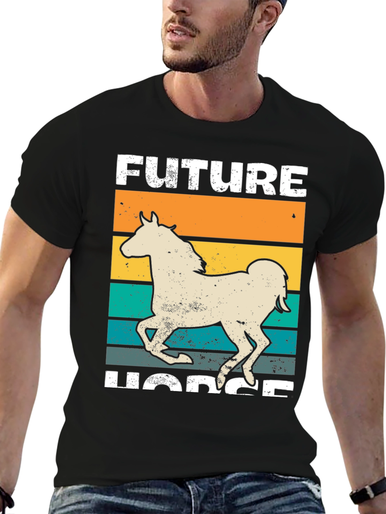 Future Horse Graphic T-Shirt