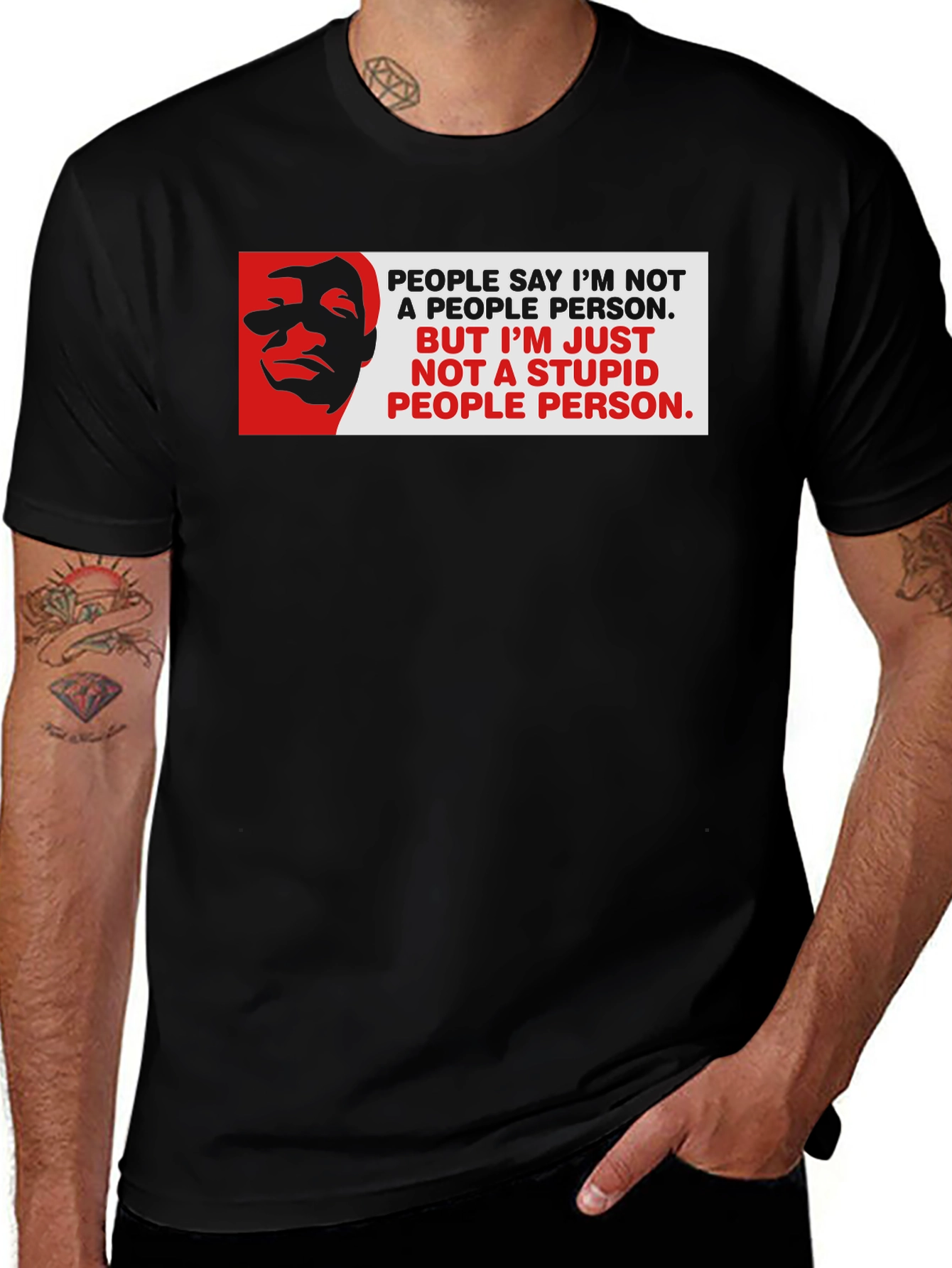 Funny Not a People Person Graphic T-Shirt