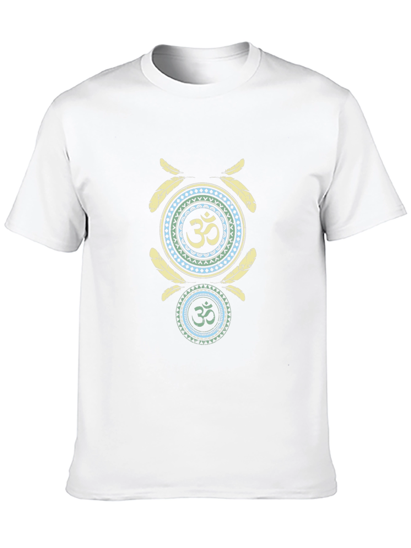 Om Symbol Black T-Shirt: Spiritual Design Casual Wear