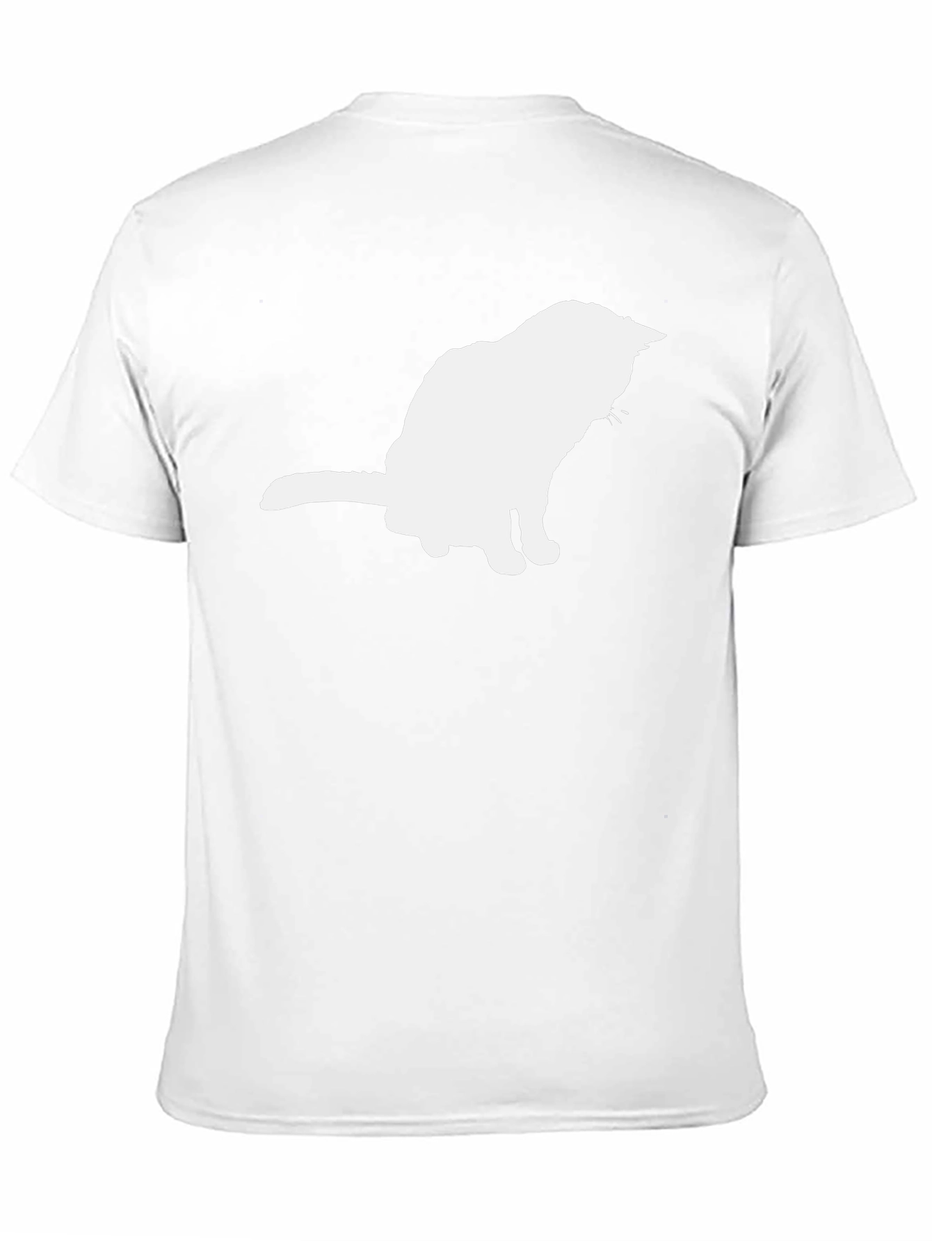 Cat Silhouette Black T-Shirt