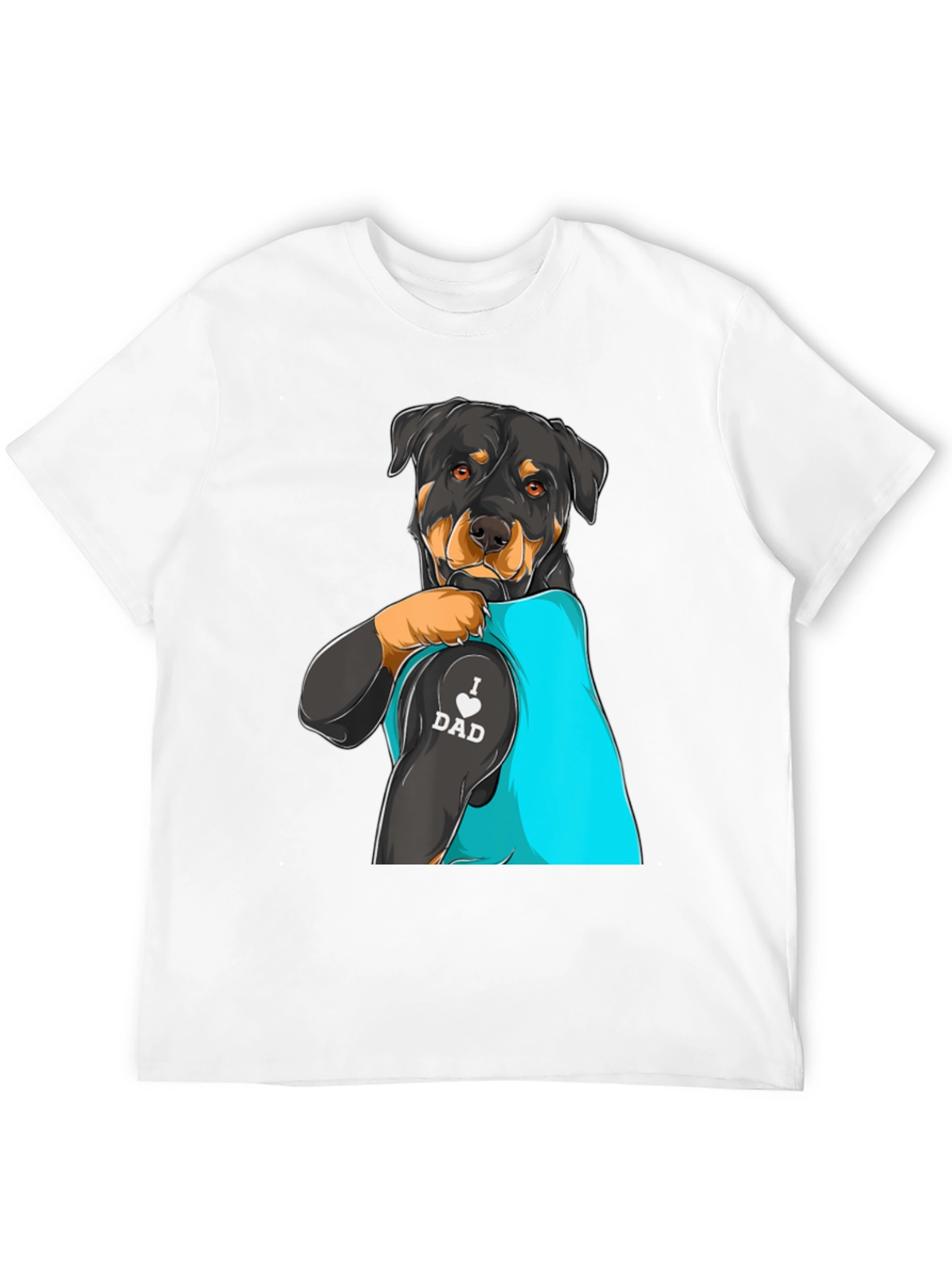 Rottweiler Dog Dad Tattoo T-Shirt
