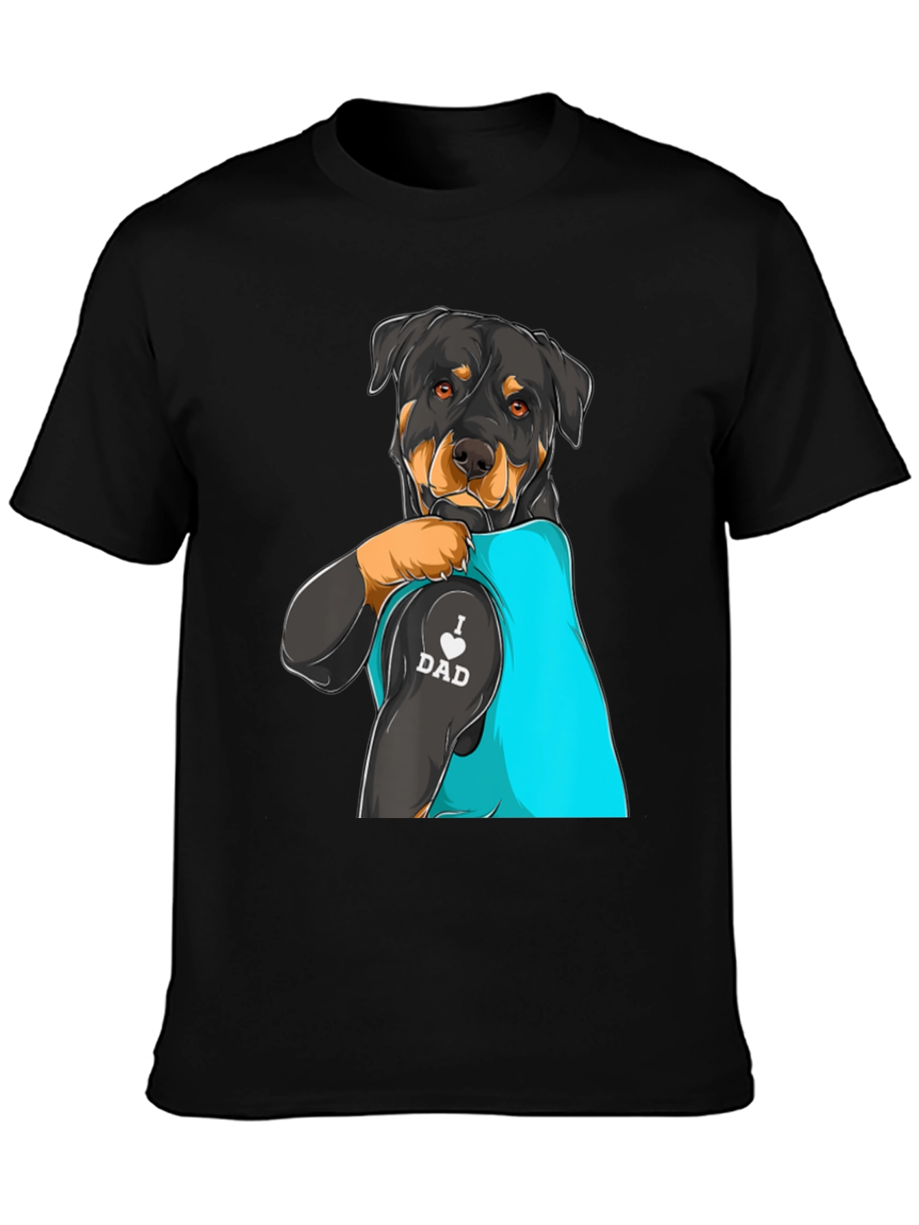 Rottweiler Dog Dad Tattoo T-Shirt