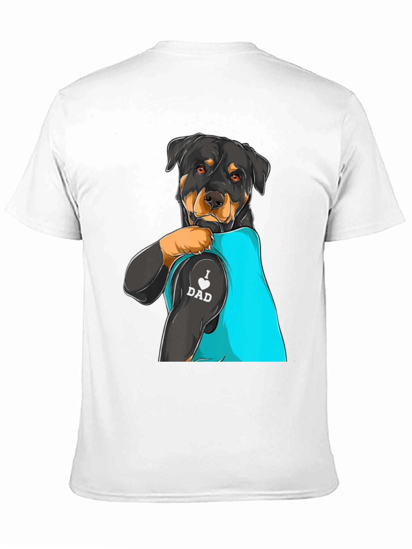 Rottweiler Dog Dad Tattoo T-Shirt