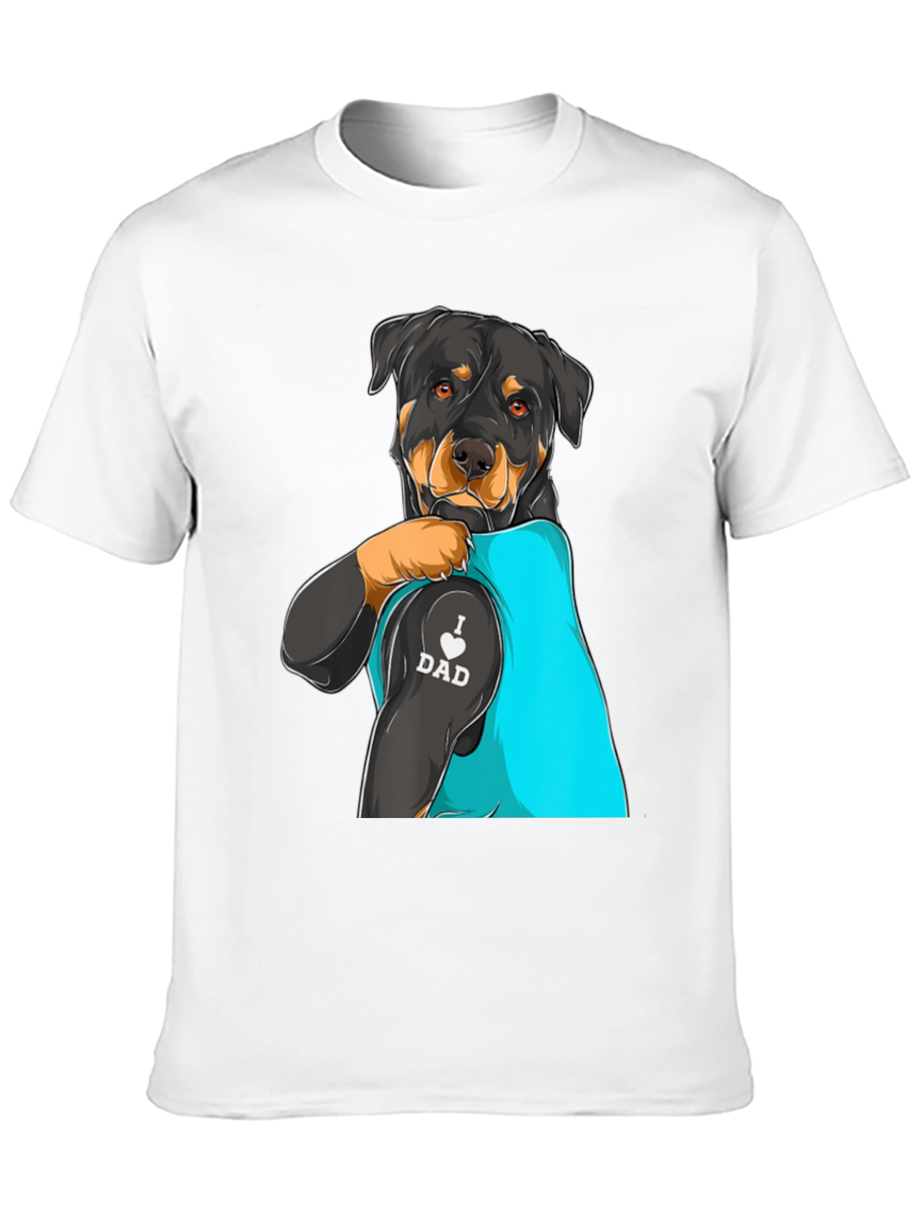 Rottweiler Dog Dad Tattoo T-Shirt