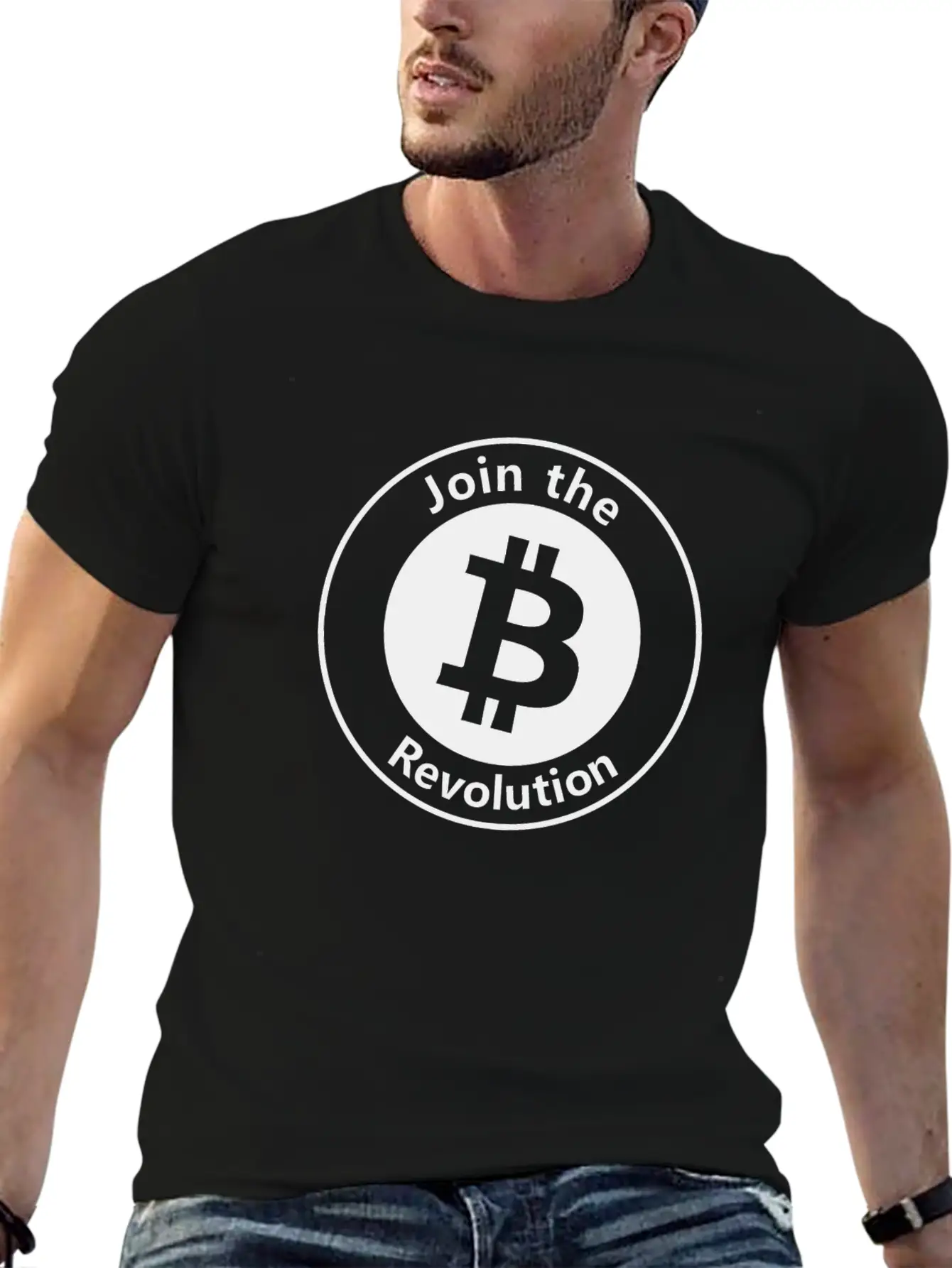 Join The Bitcoin Revolution Unisex Casual T-Shirt – Clean Design For Daily Comfort