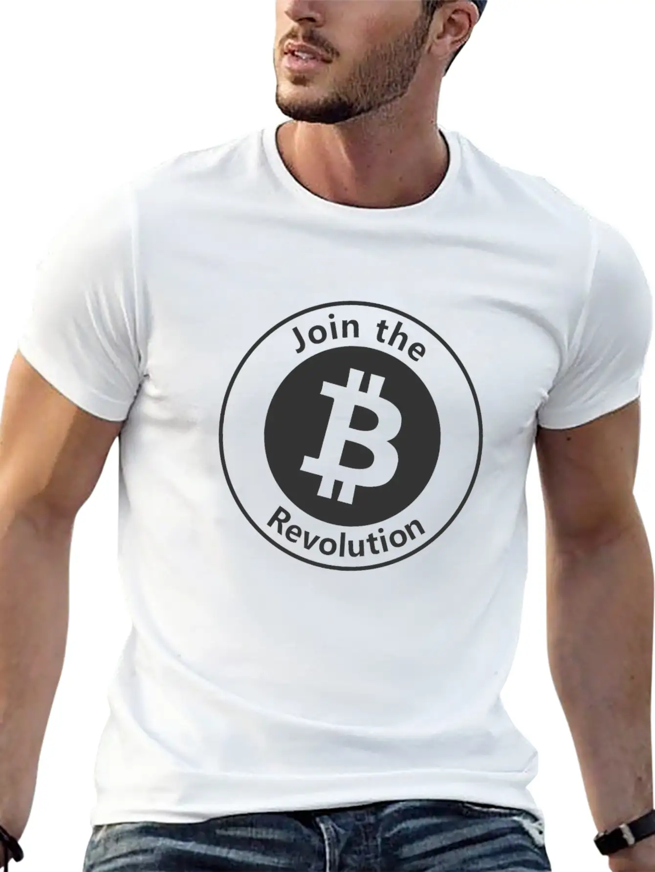 Join The Bitcoin Revolution Unisex Casual T-Shirt – Clean Design For Daily Comfort