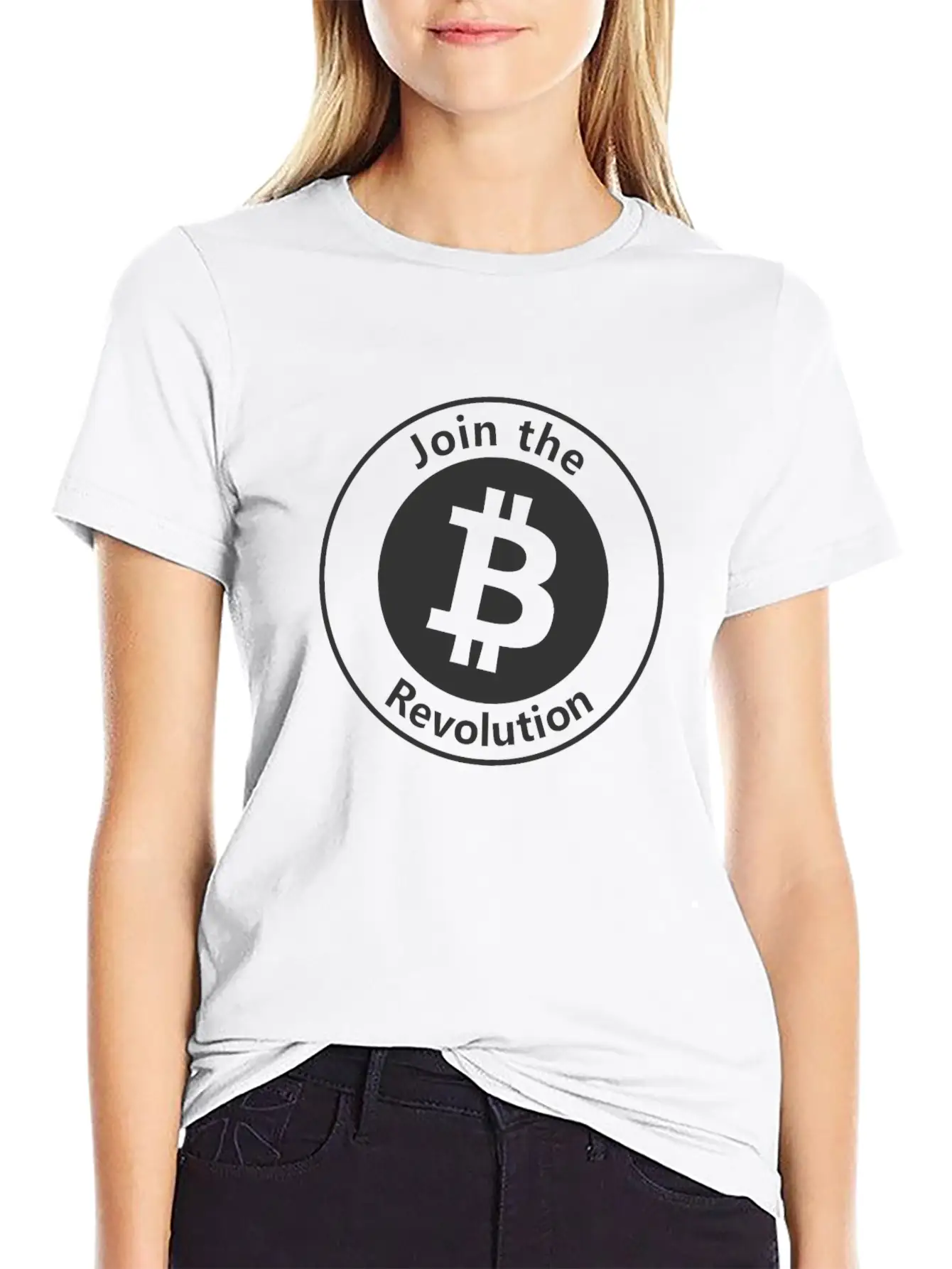 Join The Bitcoin Revolution Unisex Casual T-Shirt – Clean Design For Daily Comfort