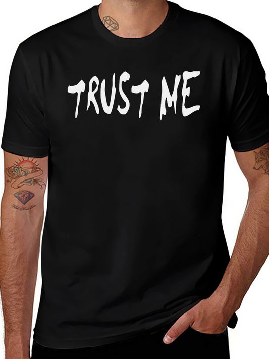Trust Me Black Graphic T-Shirt