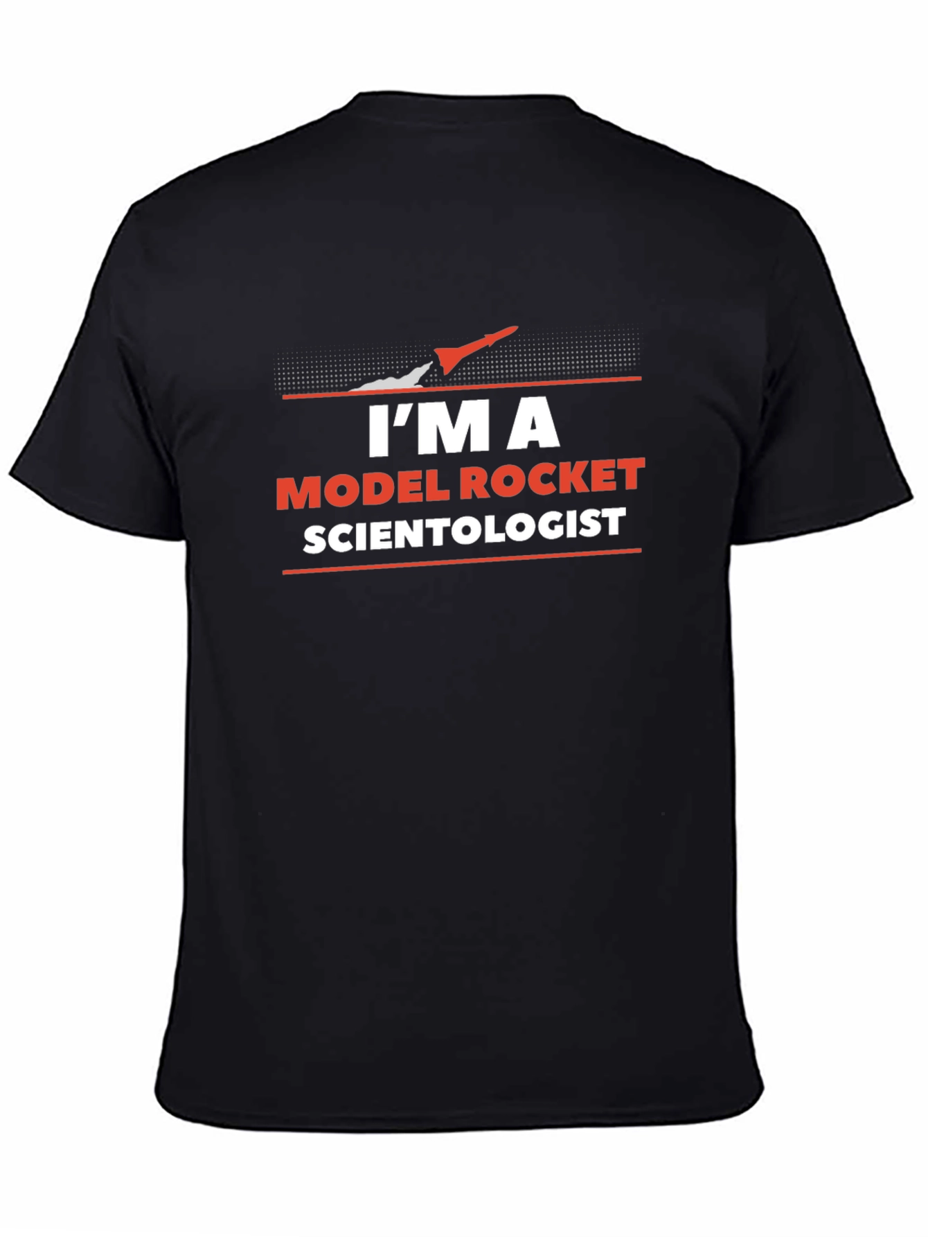 Im a Model Rocket Scientist Black T-Shirt