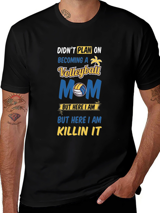 Volleyball Mom Graphic T-Shirt - Killin It!