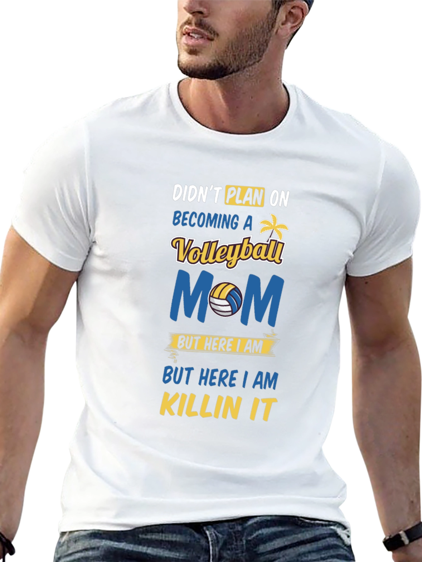 Volleyball Mom Graphic T-Shirt - Killin It!