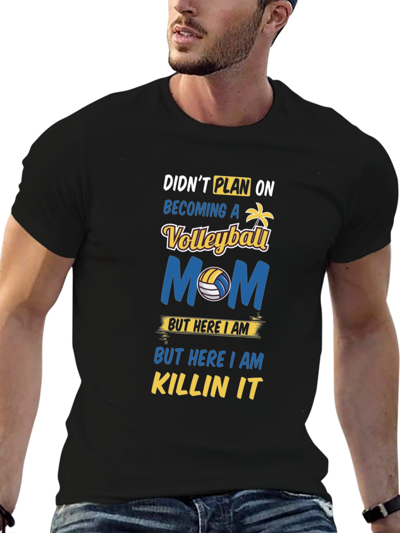 Volleyball Mom Graphic T-Shirt - Killin It!