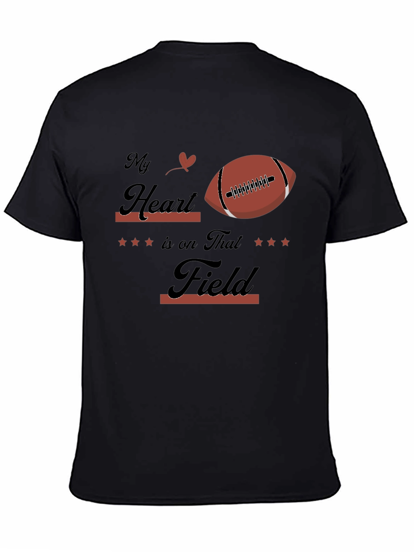 My Heart Is On That Field Football Graphic Tee