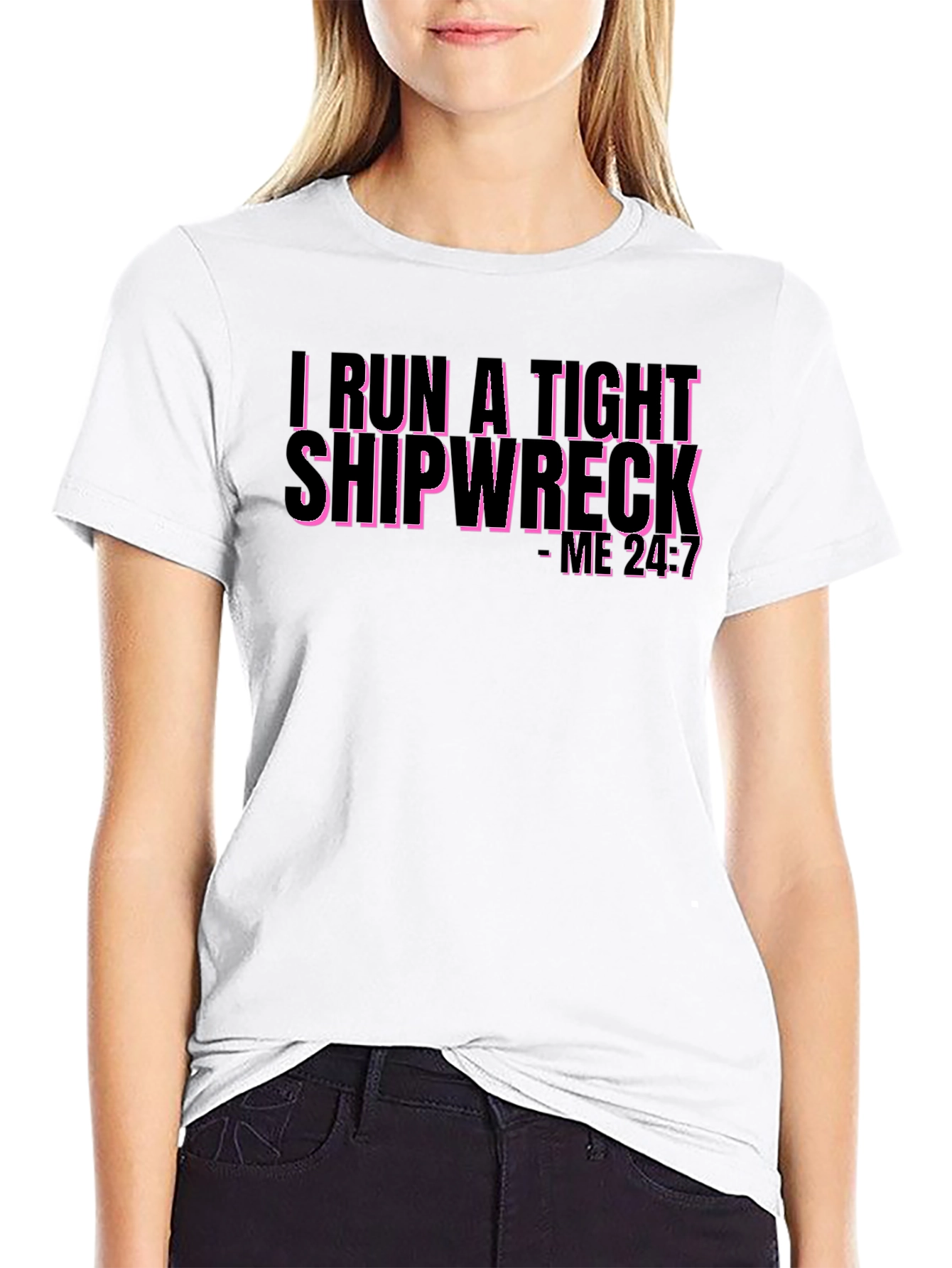 I Run a Tight Shipwreck Graphic Tee