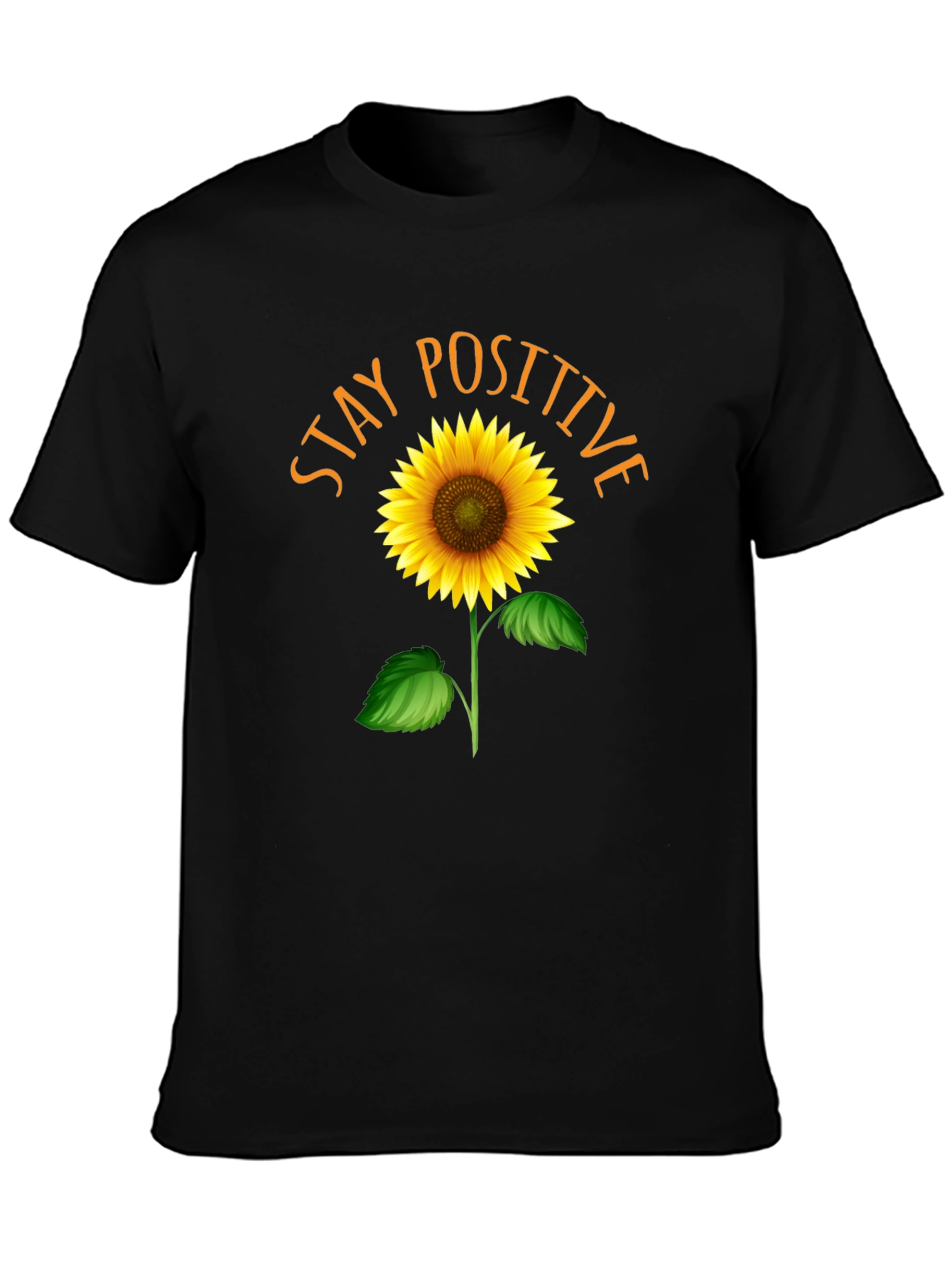 Stay Positive Sunflower Graphic Tee