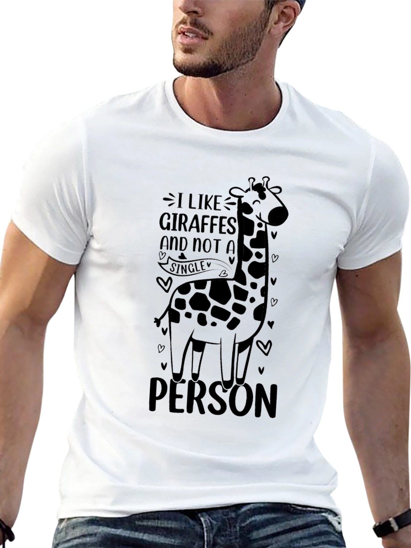 Giraffe Lover T-Shirt - I Like Giraffes Funny Tee