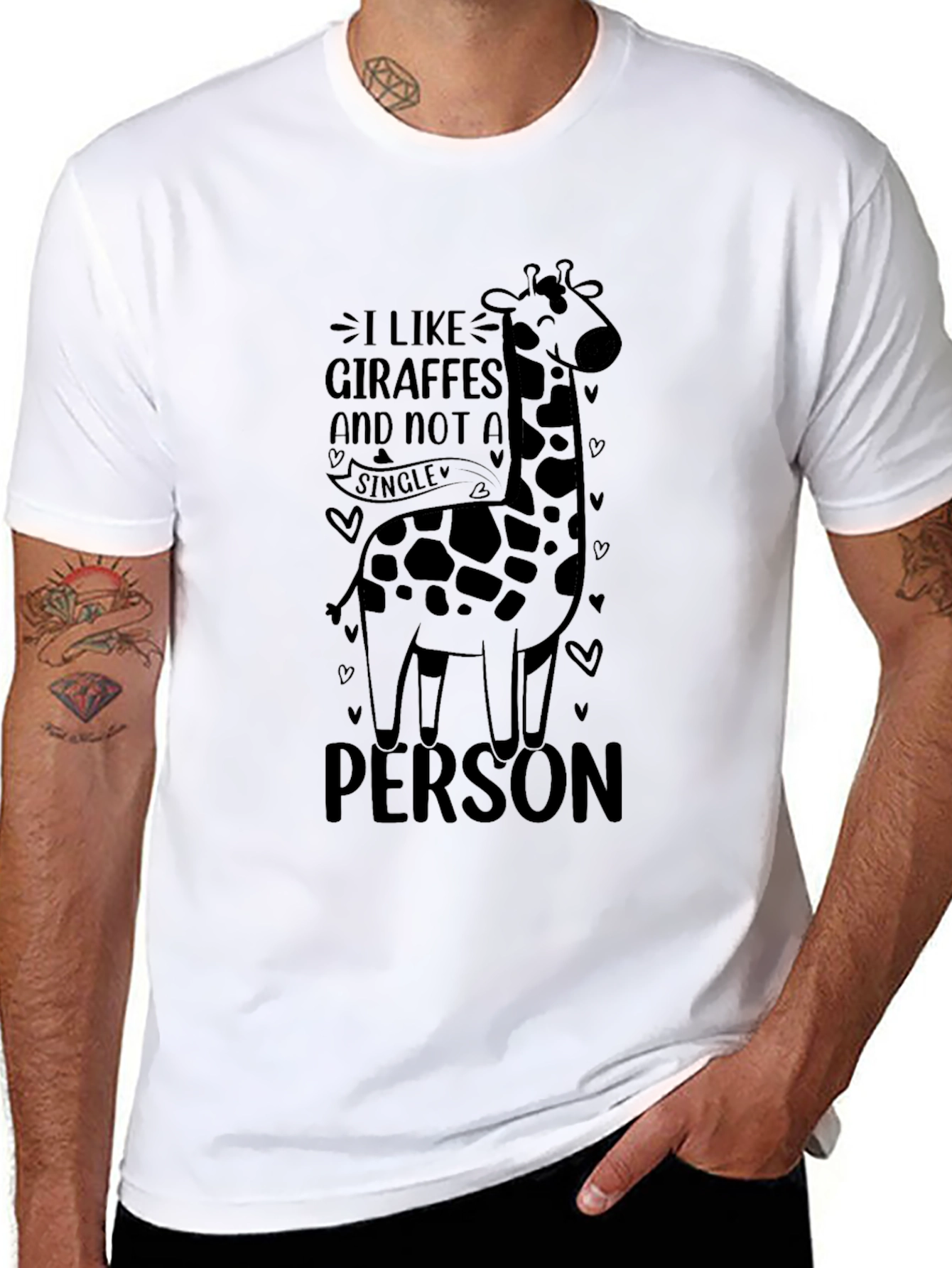 Giraffe Lover T-Shirt - I Like Giraffes Funny Tee