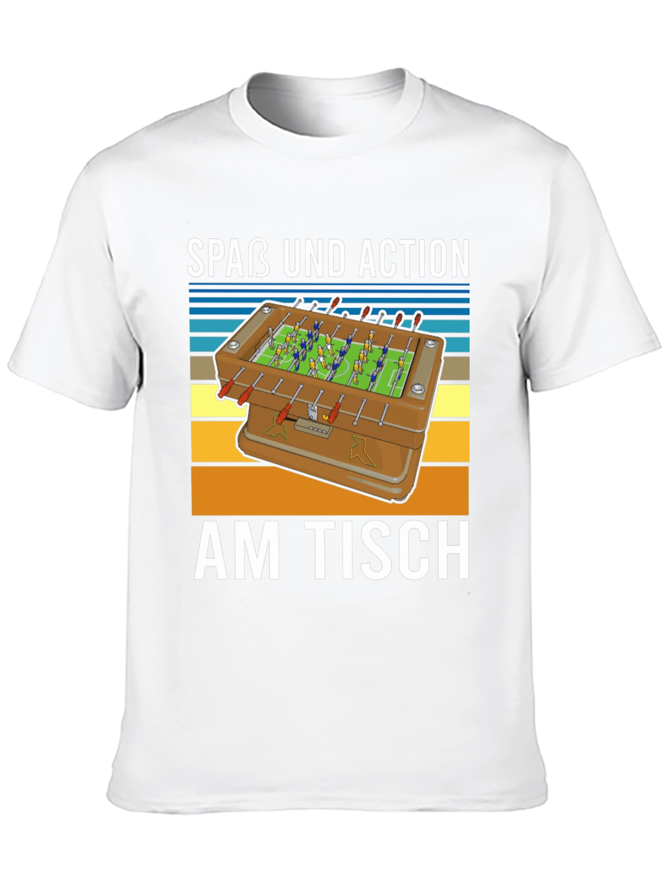 Fun Foosball Table T-Shirt - Action on the Table!