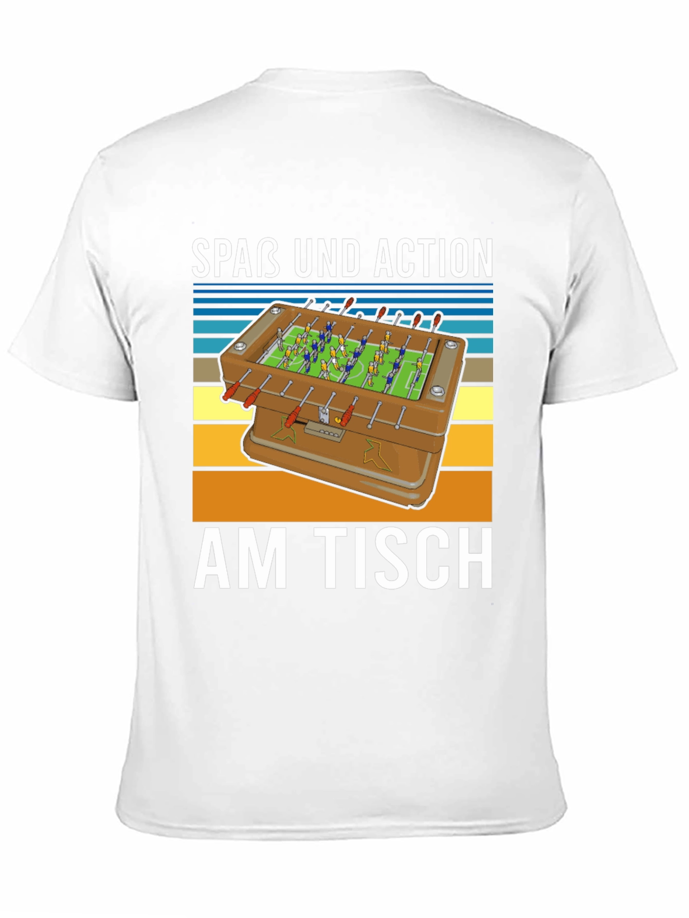Fun Foosball Table T-Shirt - Action on the Table!