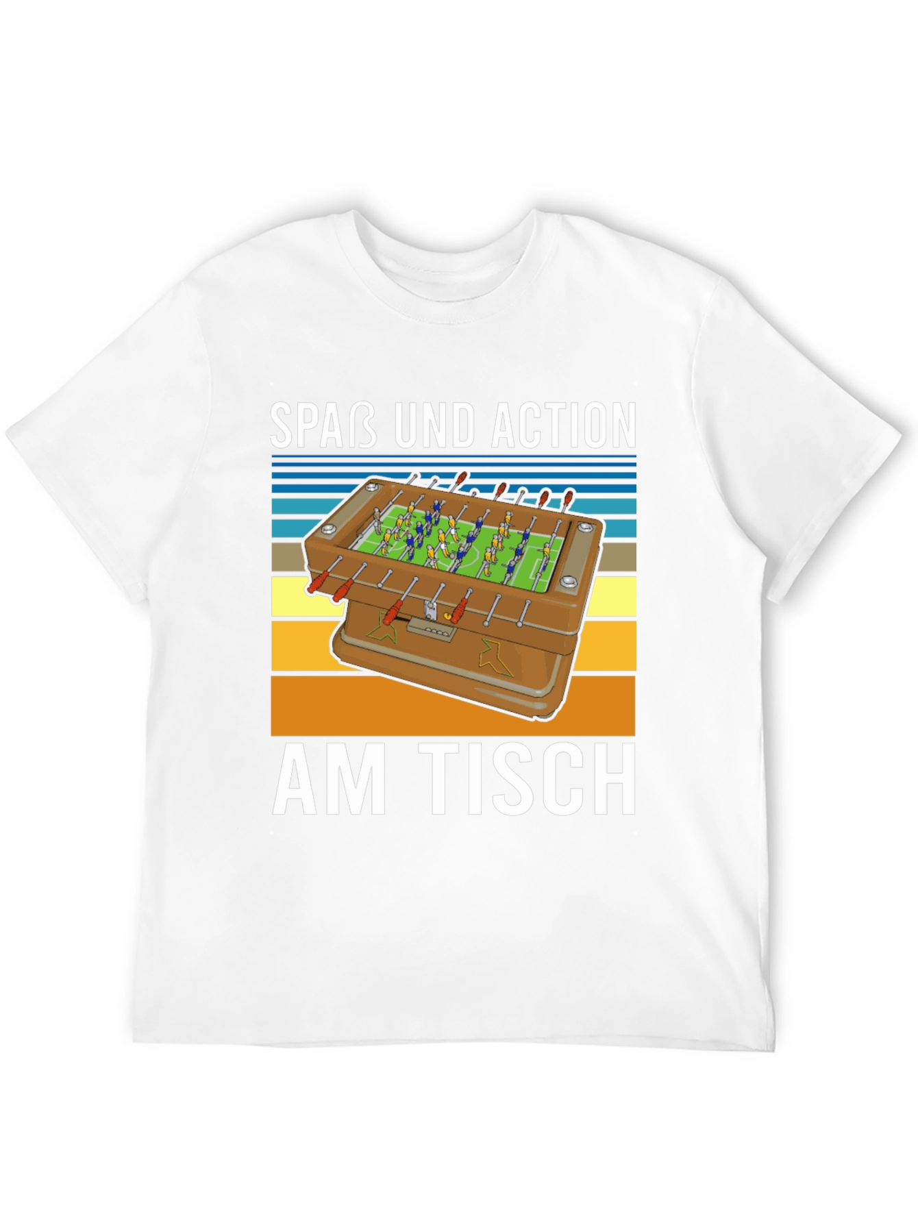 Fun Foosball Table T-Shirt - Action on the Table!