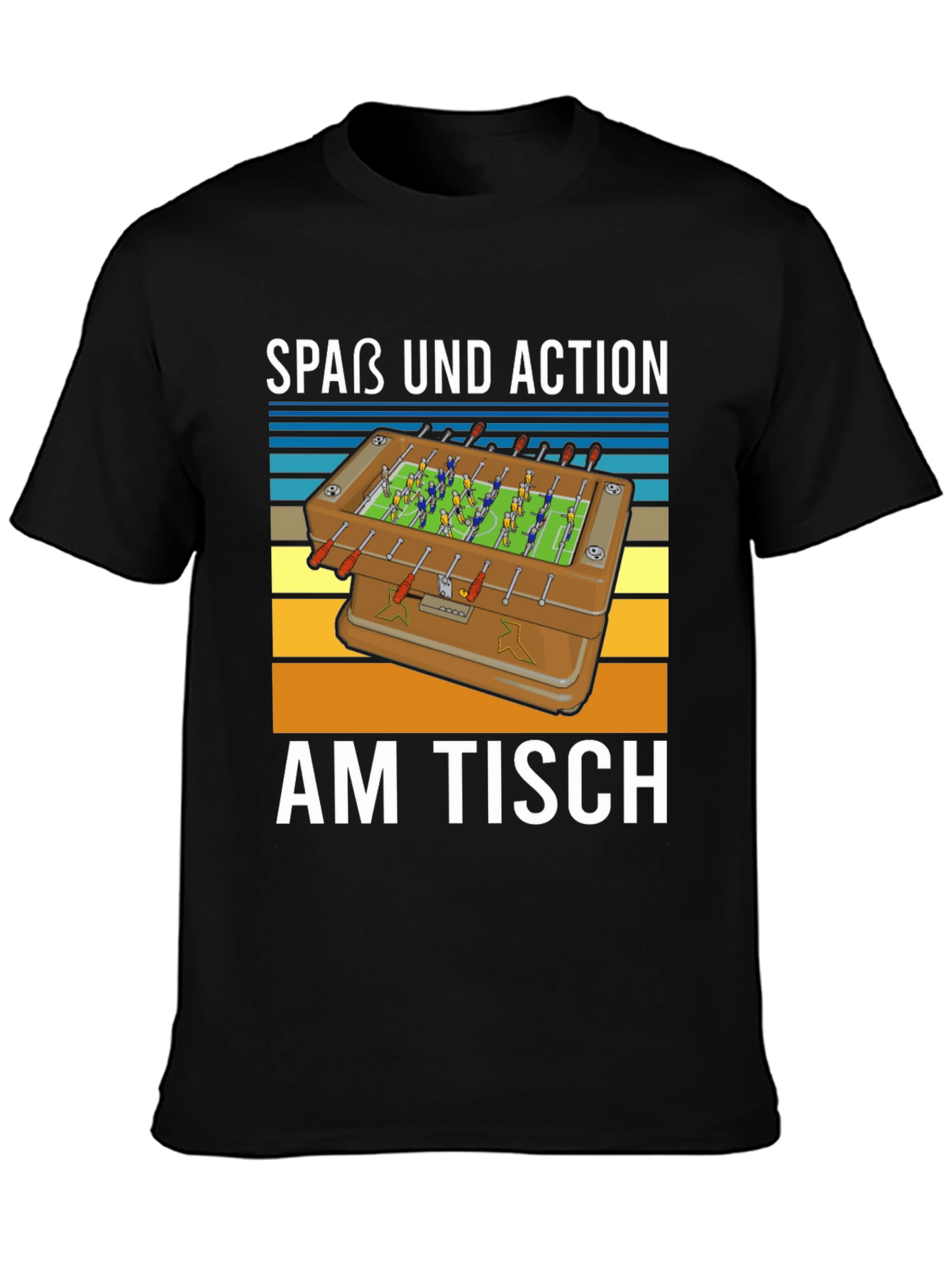 Fun Foosball Table T-Shirt - Action on the Table!