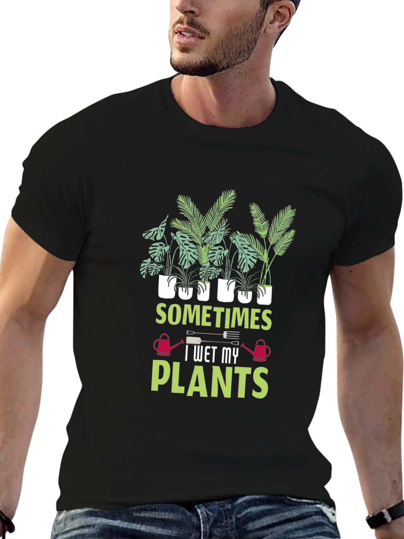 Sometimes I Wet My Plants Graphic Tee