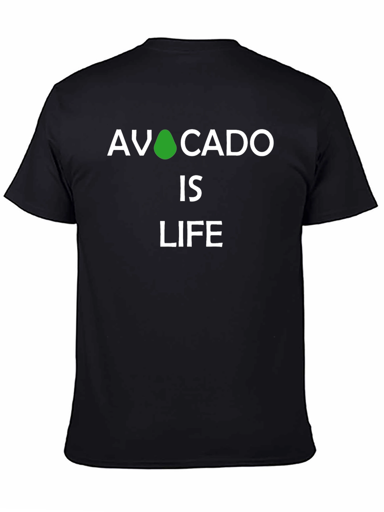 Avocado Is Life Graphic T-Shirt - Black