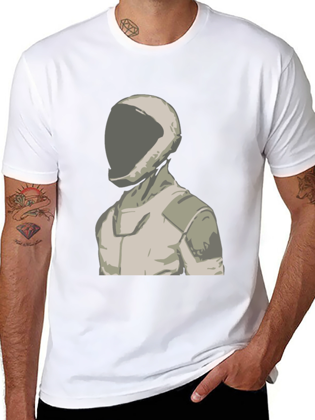 Astronaut Graphic Tee - Stylish Space Suit Design