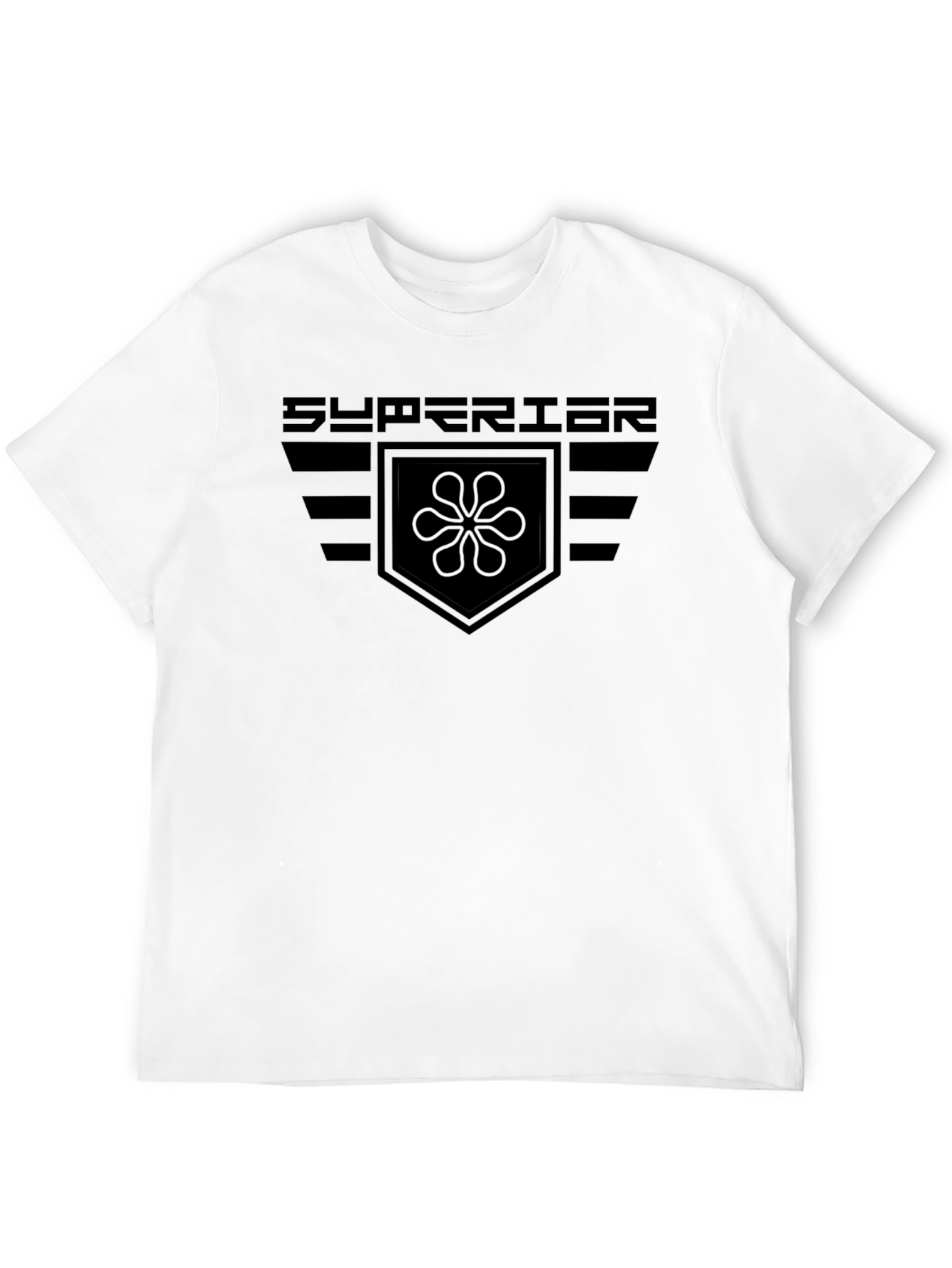 Superior Graphic Tee - Black Cotton Blend