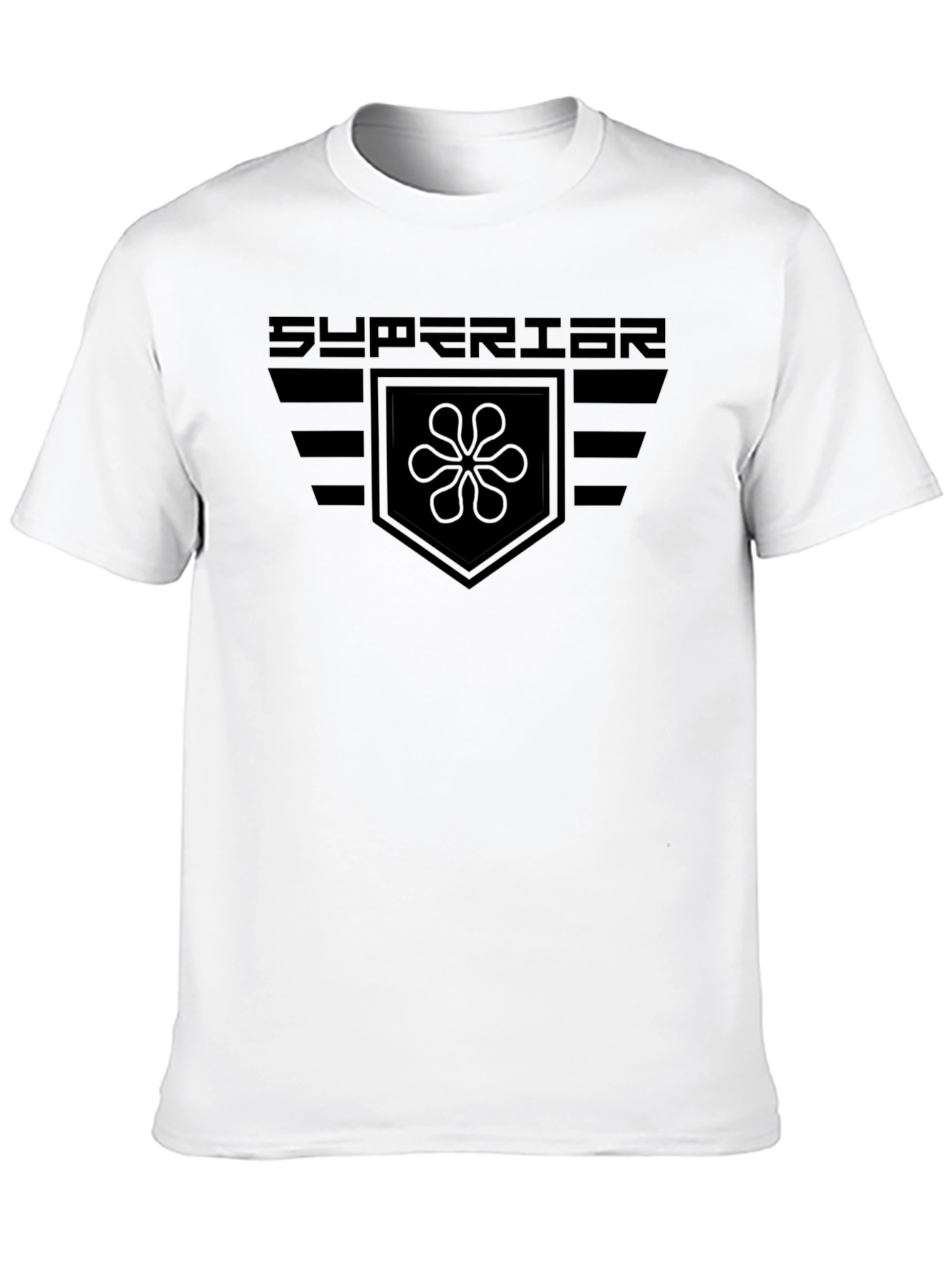 Superior Graphic Tee - Black Cotton Blend