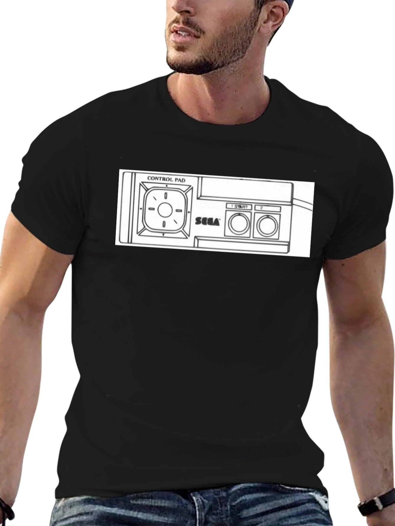 Sega Genesis Controller Graphic T-Shirt - Retro Gaming