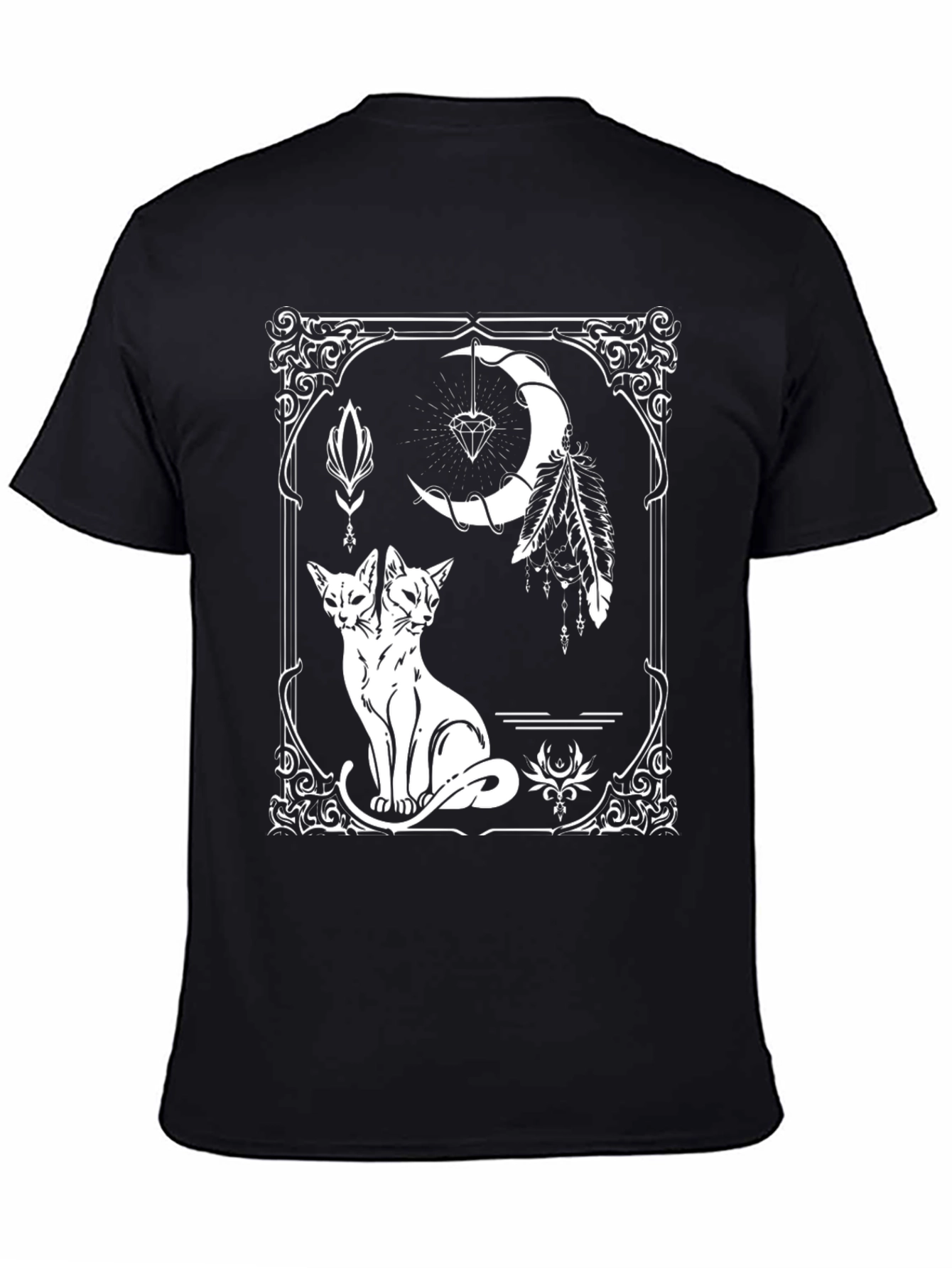 Mystic Two-Headed Cat Graphic Tee