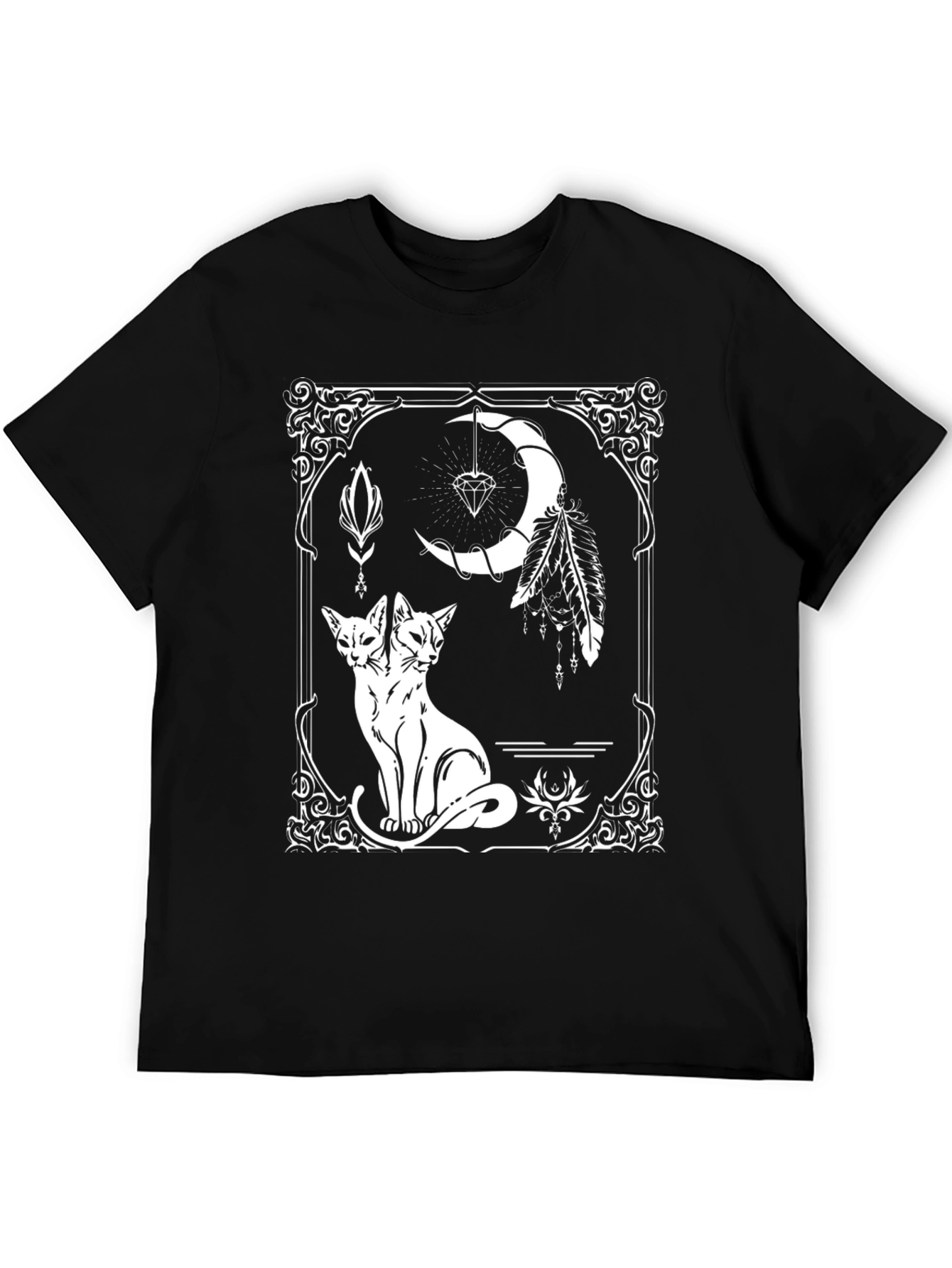 Mystic Two-Headed Cat Graphic Tee