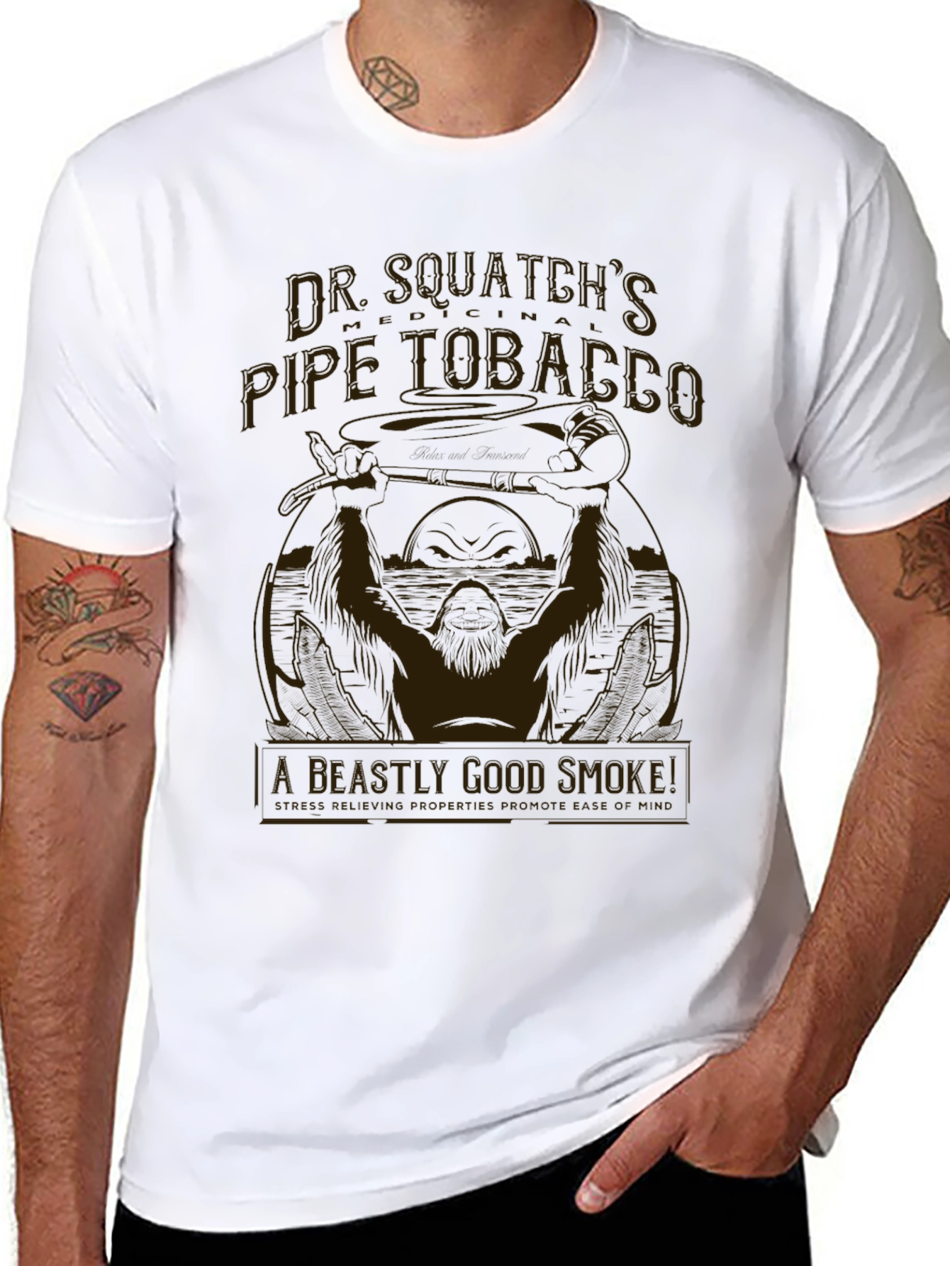 Dr. Squatchs Pipe Tobacco Graphic T-Shirt