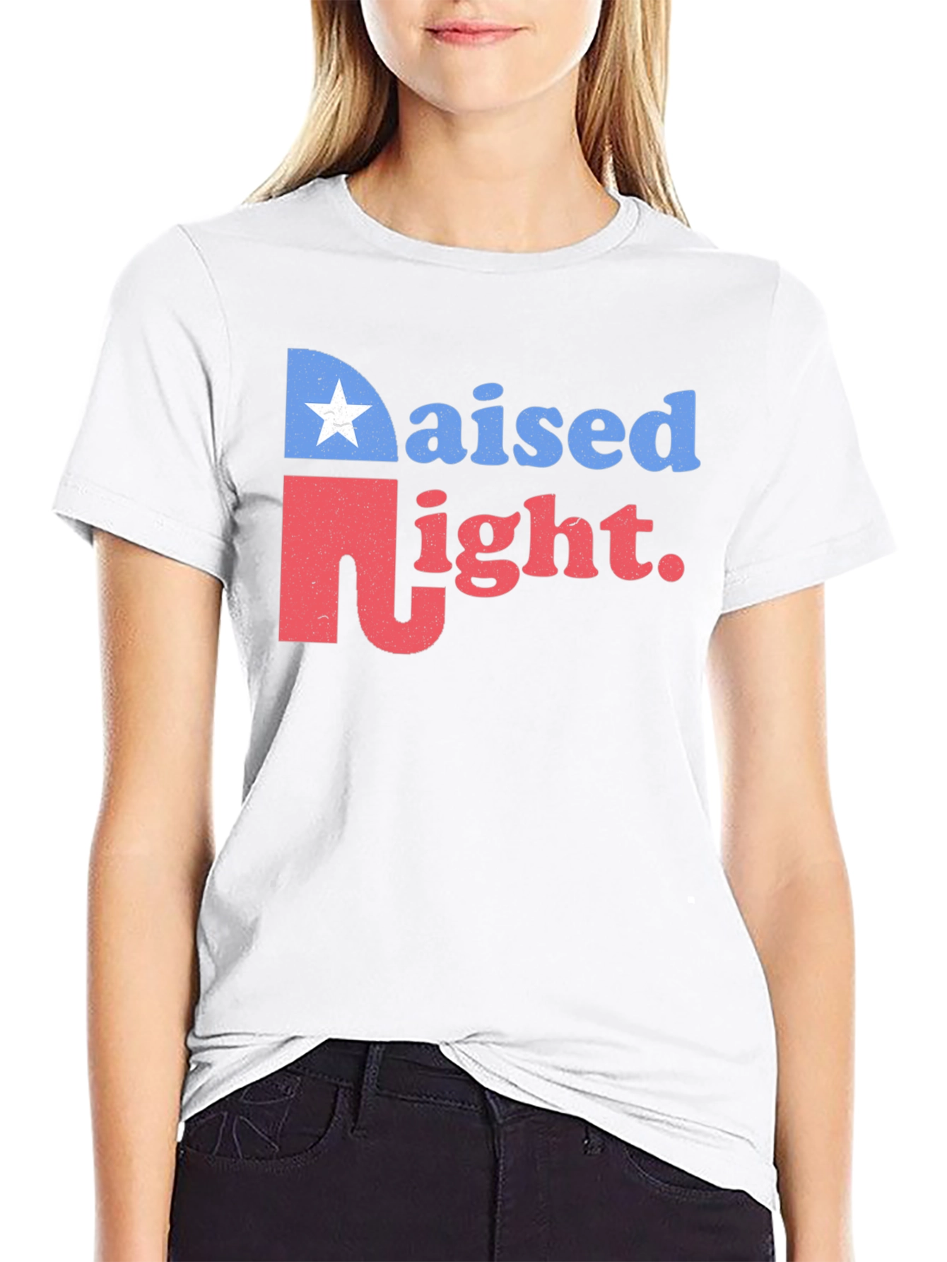 Raised Right Graphic Tee - Black