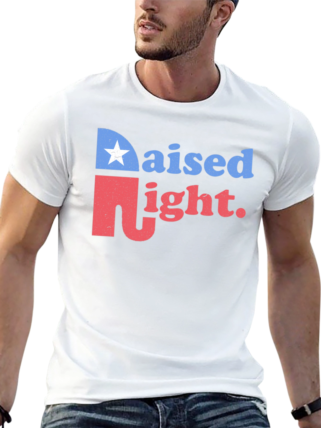 Raised Right Graphic Tee - Black