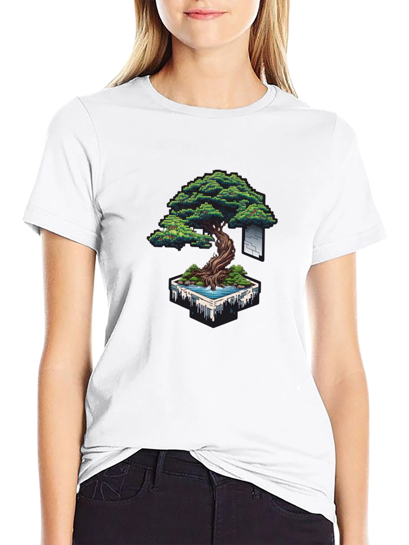 Pixel Bonsai T-Shirt - Unique Pixel Art Design